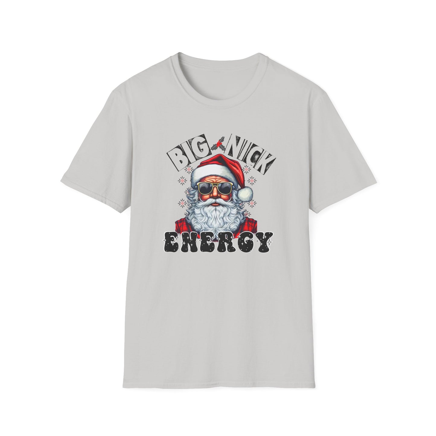 Big Nick Energy Unisex Heavy Cotton Tee, Santa Tee, Santa Christmas Shirt, Big Santa Energy Shirt, Funny Christmas Tee, Adult Chirstmas Tee