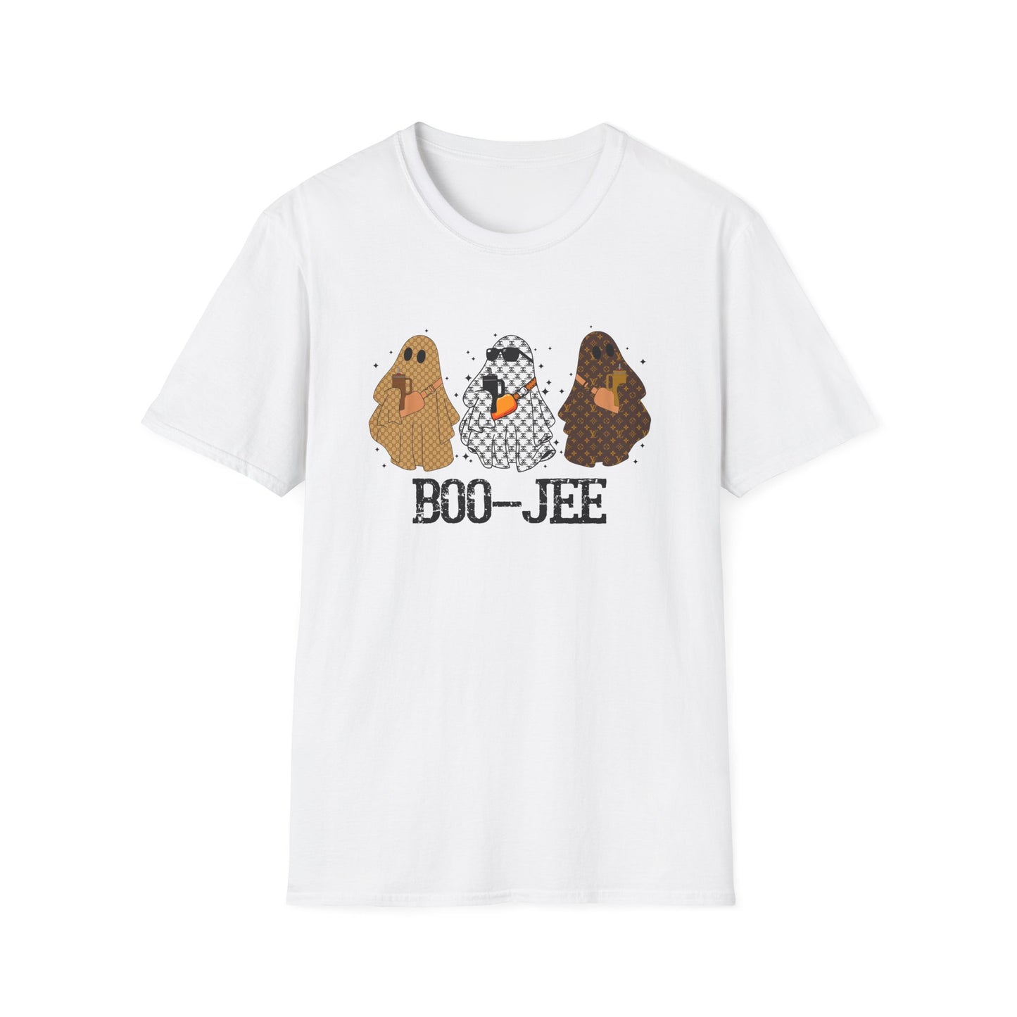 Unisex T-Shirt Boo-Jee Ghost with Designer Brands Chanel and Louis Vuitton