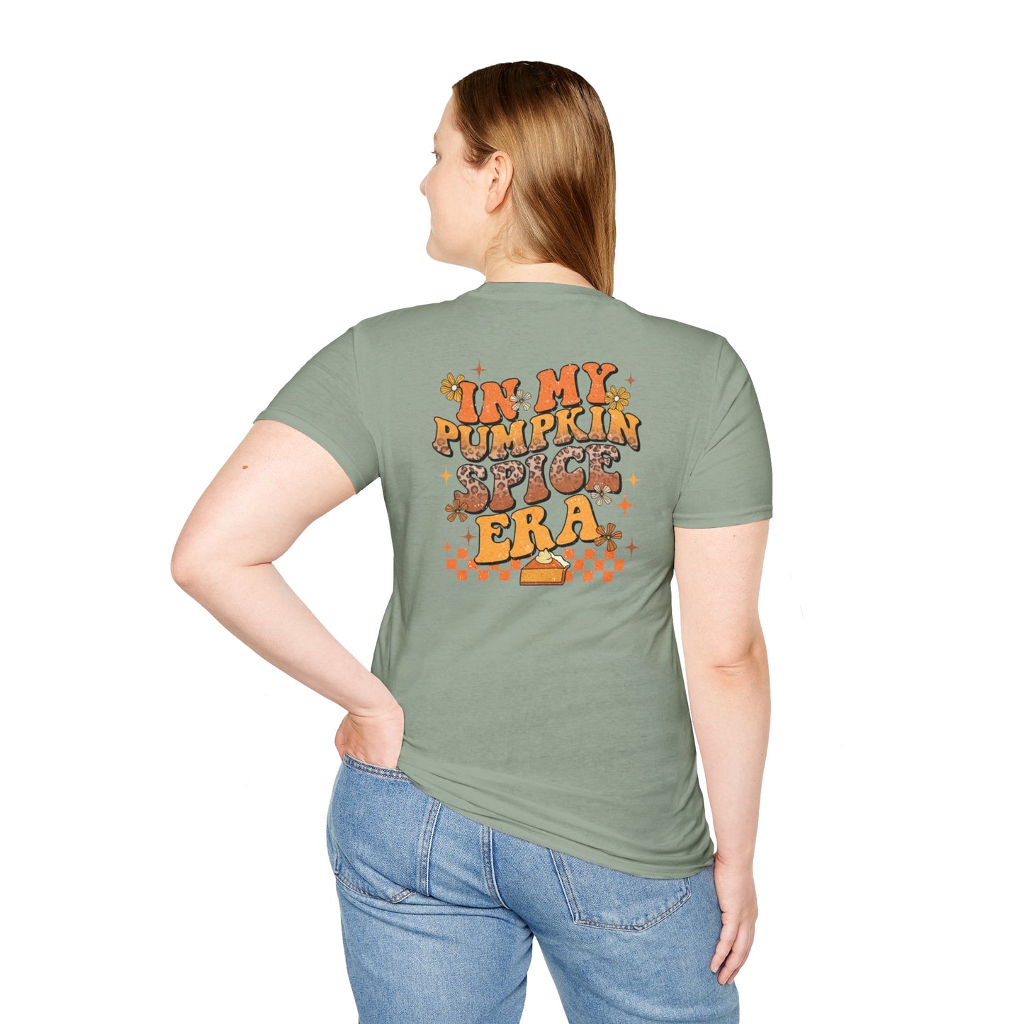 In My Pumpkin Spice Era Two-Sided Unisex Jersey Short Sleeve Tee