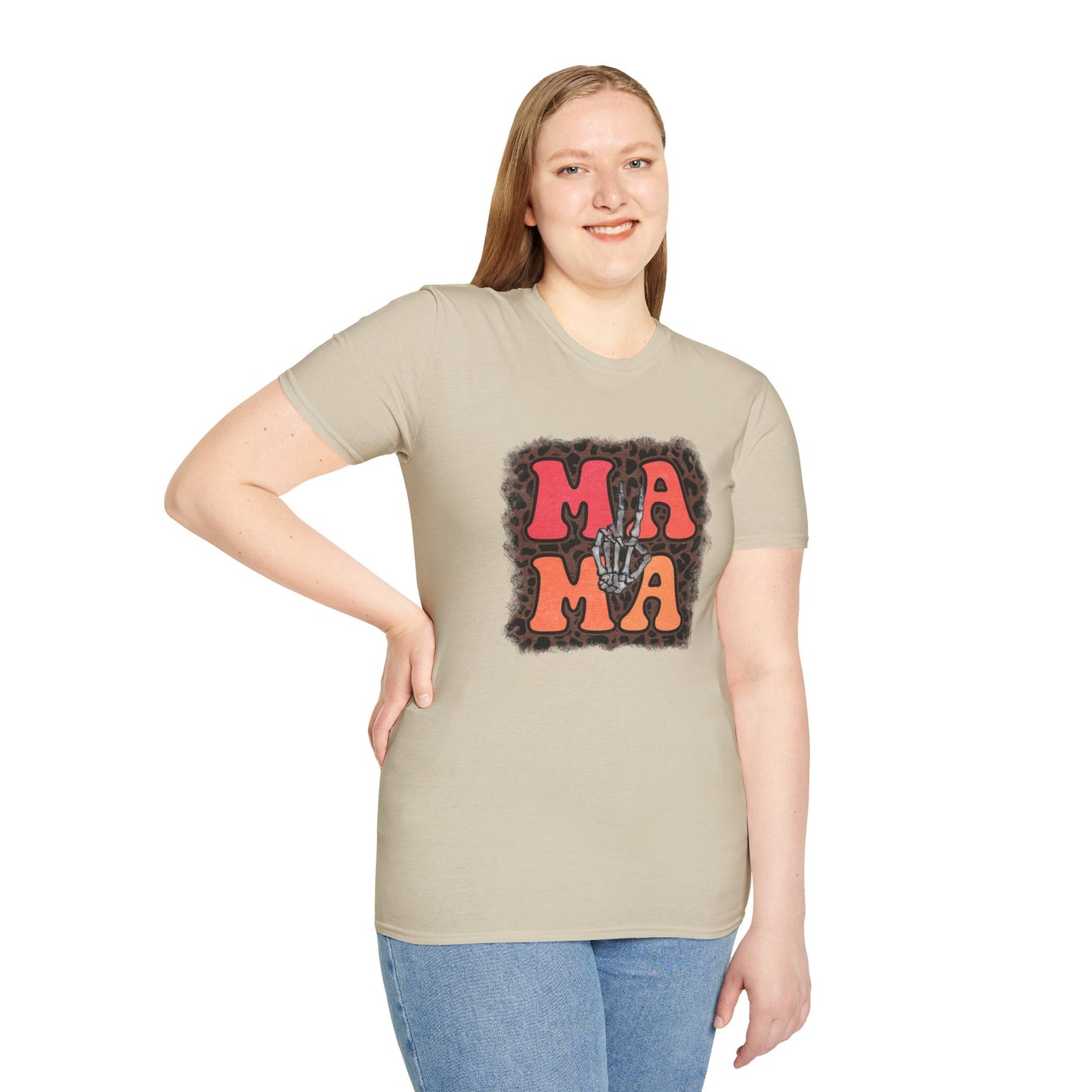 Mama Peace Skeleton Hand Unisex Jersey Short Sleeve Tee