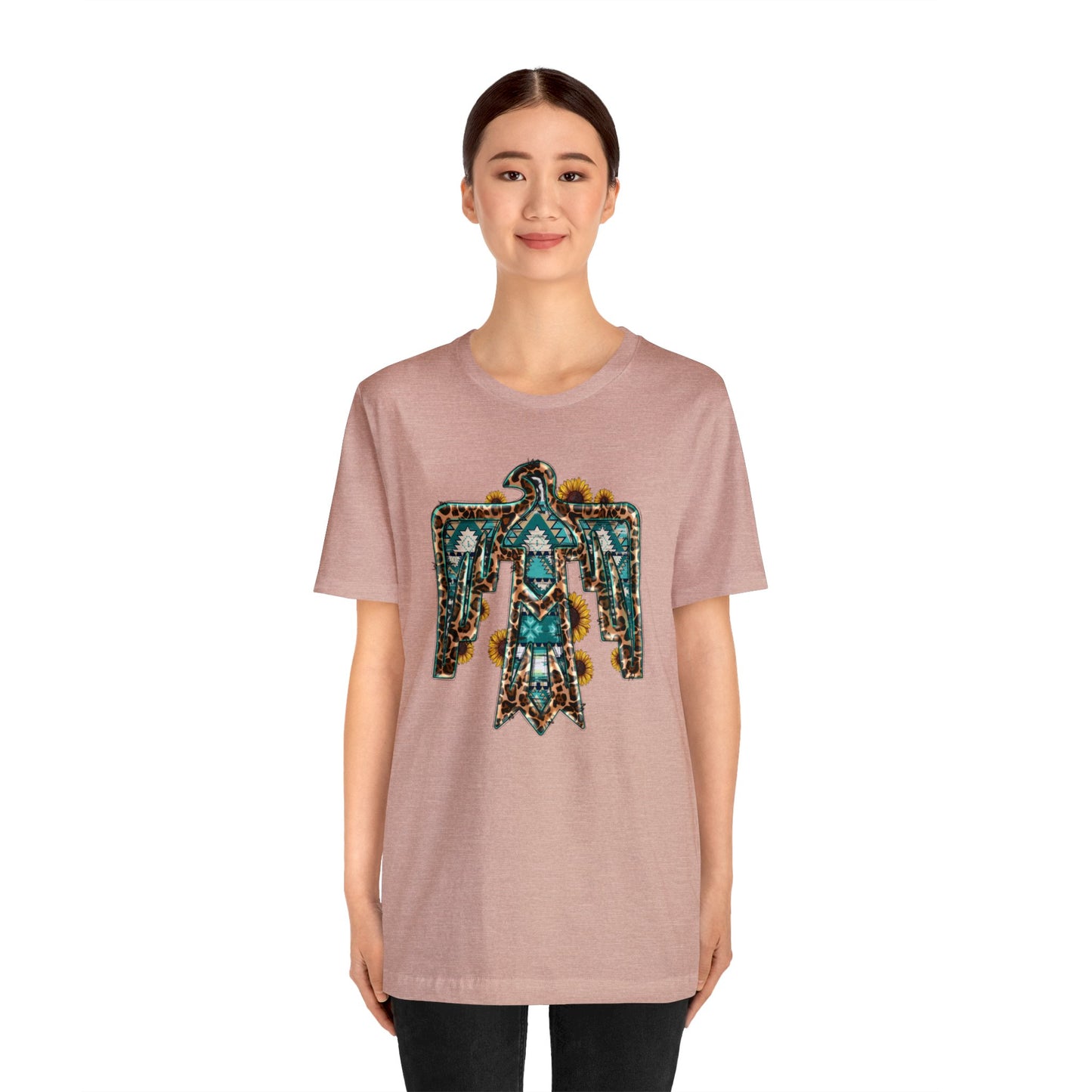 Sunflower Aztec Eagle Unisex Jersey Short Sleeve Tee