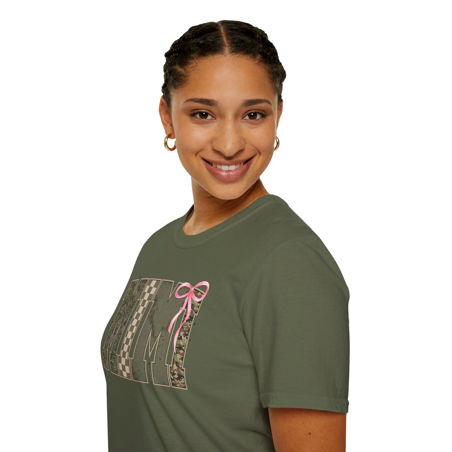 Mimi Coquette Military Style Bow T-Shirt | Cute Camouflage Bow Design