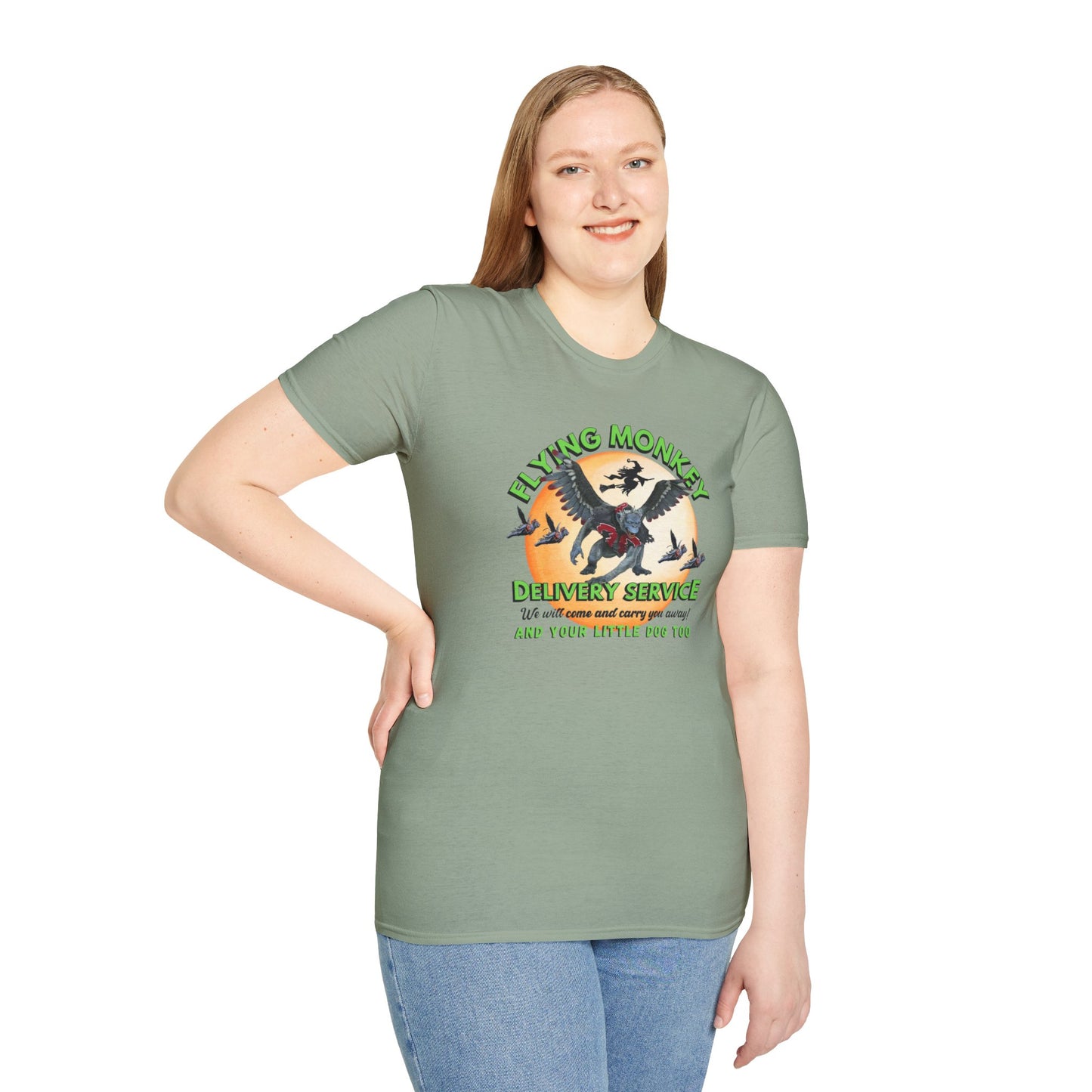 Flying Monkey Delivery Service Unisex Jersey Short Sleeve Tee