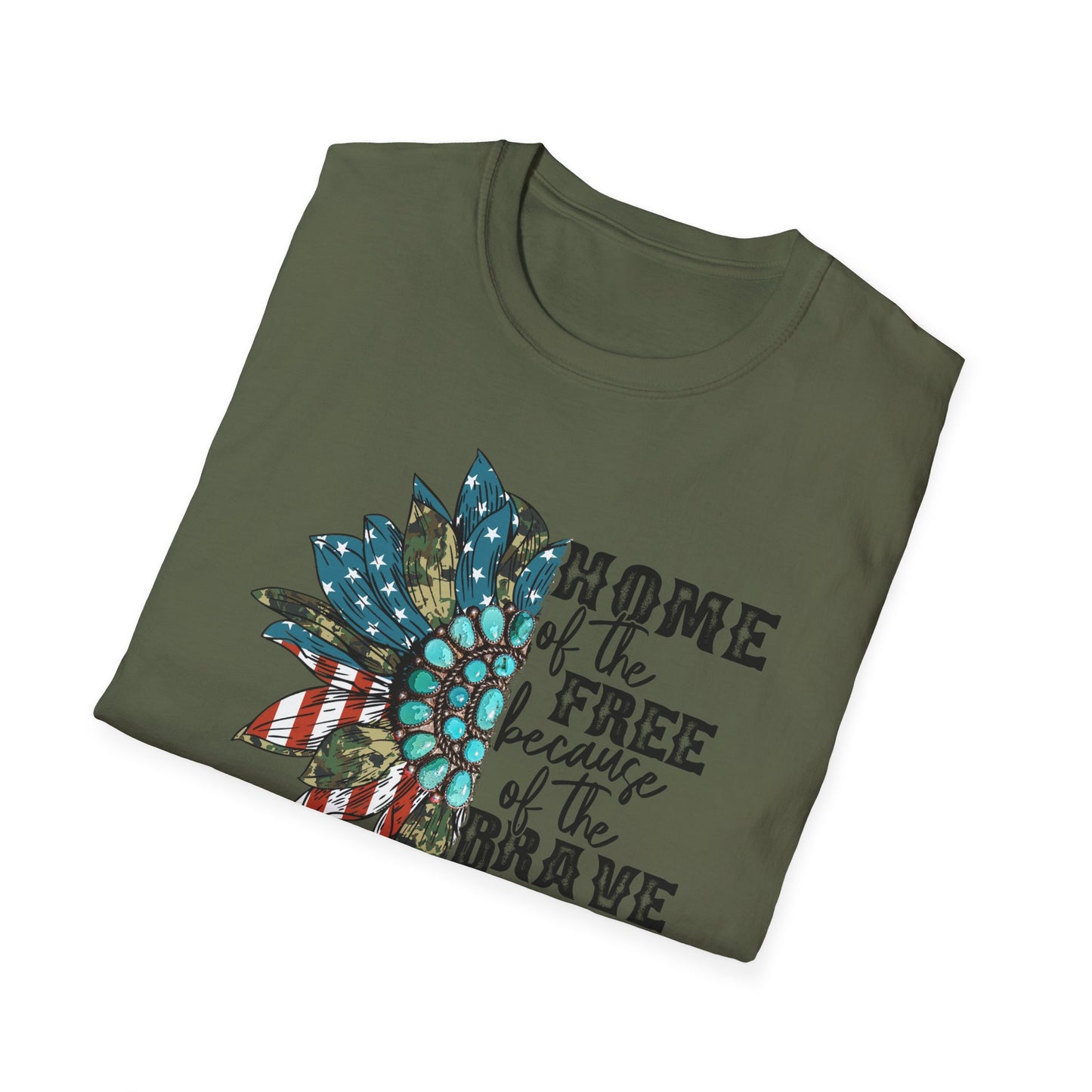 Americana "Home of the Free Because of the Brave" T-Shirt