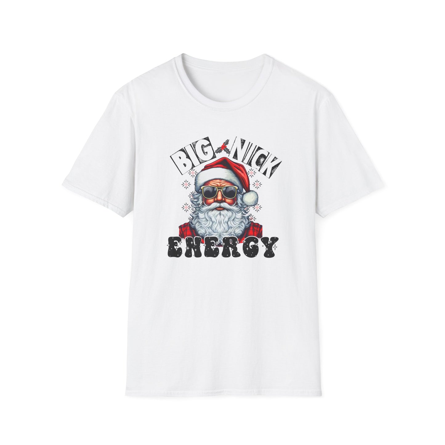 Big Nick Energy Unisex Heavy Cotton Tee, Santa Tee, Santa Christmas Shirt, Big Santa Energy Shirt, Funny Christmas Tee, Adult Chirstmas Tee