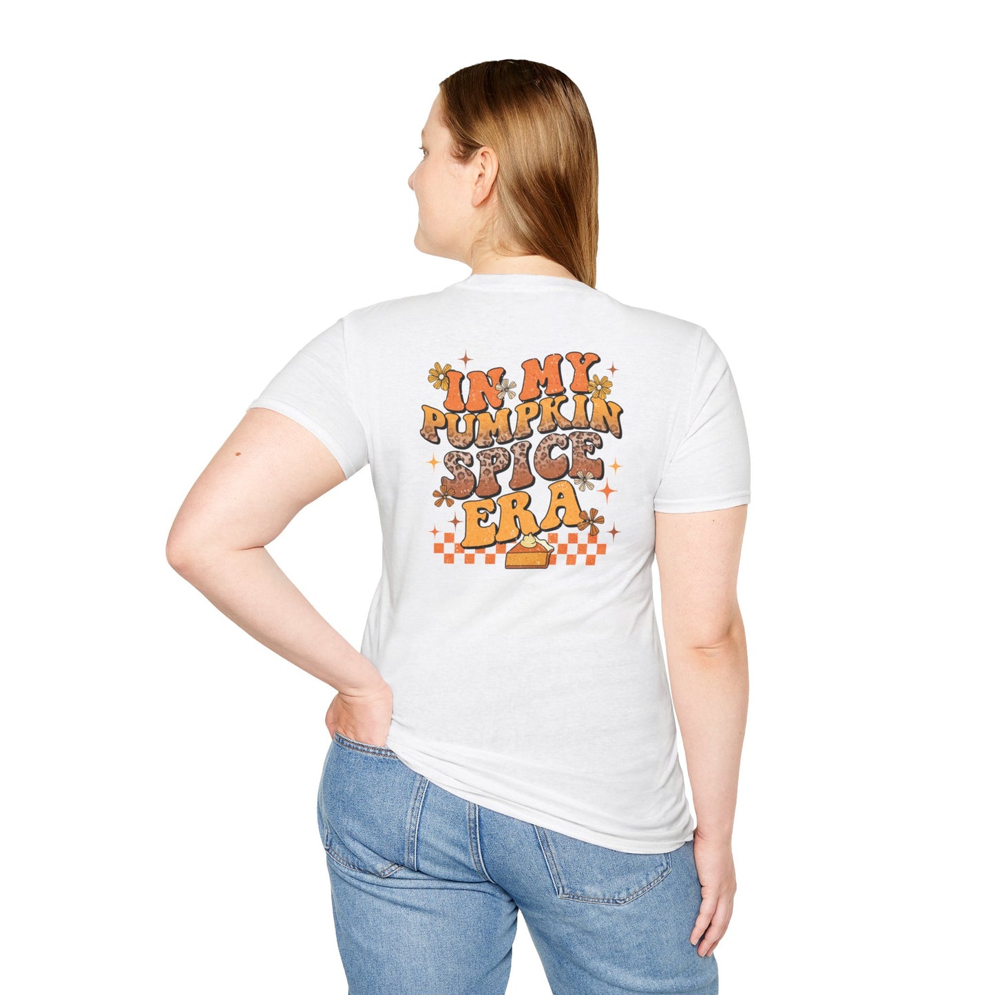 In My Pumpkin Spice Era Two-Sided Unisex Jersey Short Sleeve Tee