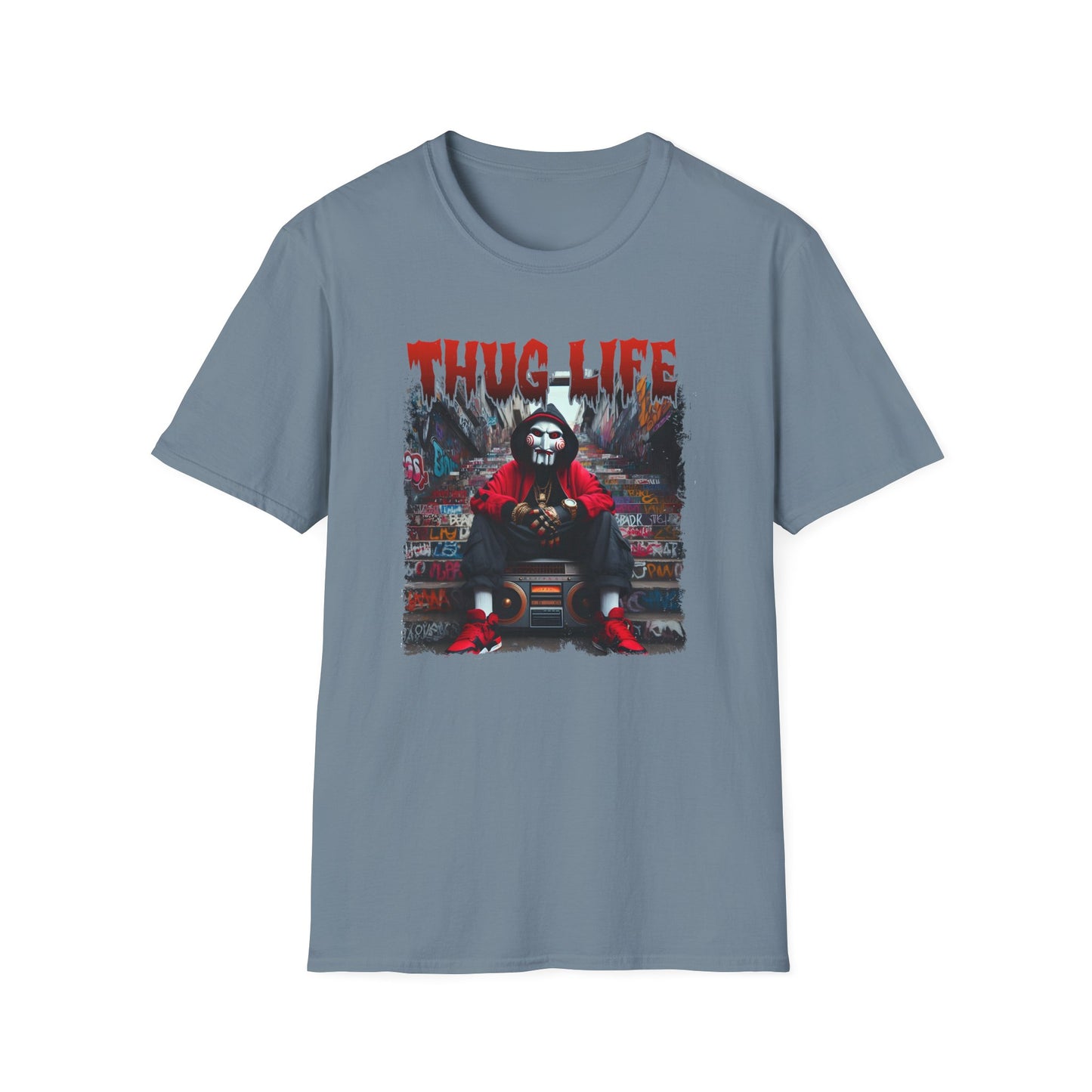 Thug Life T-Shirt with Jigsaw Let's Play a Game Design