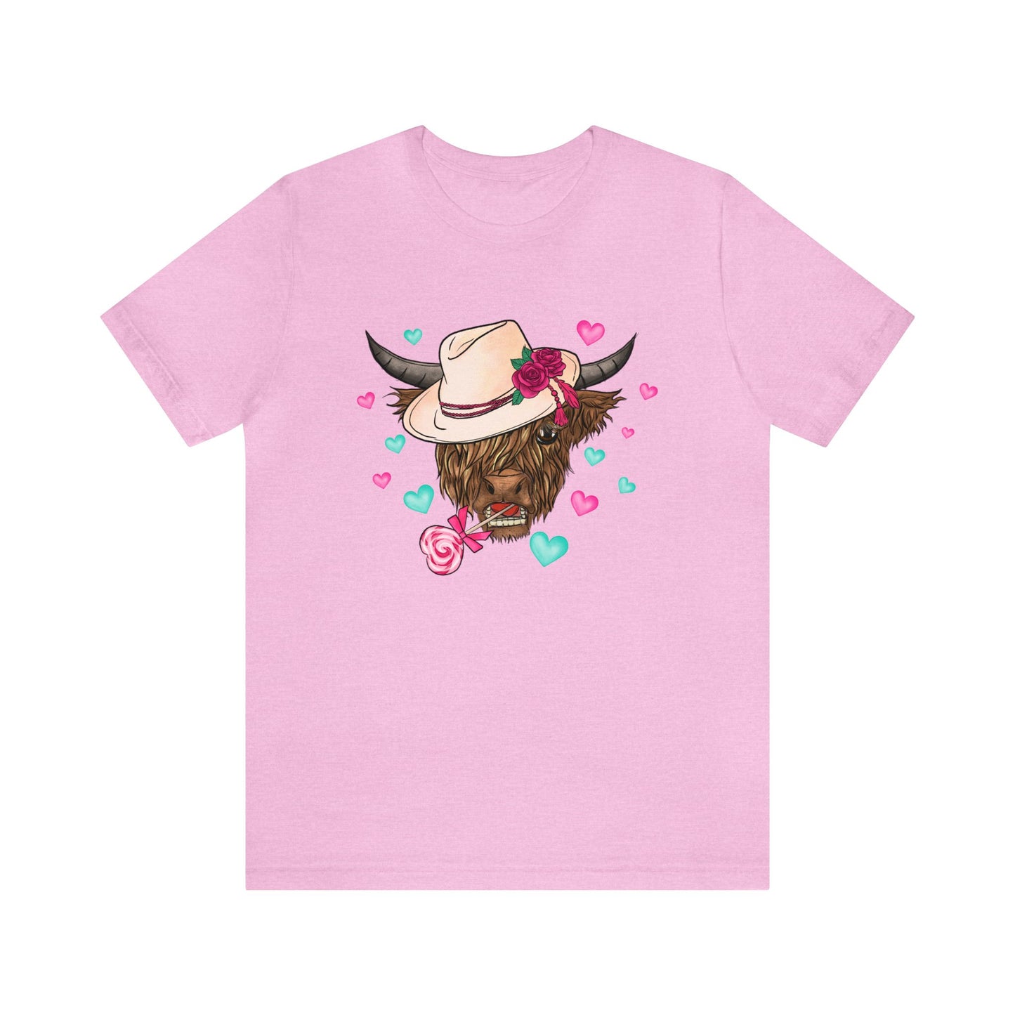 Lolli Pop Cow Unisex Jersey Short Sleeve Tee