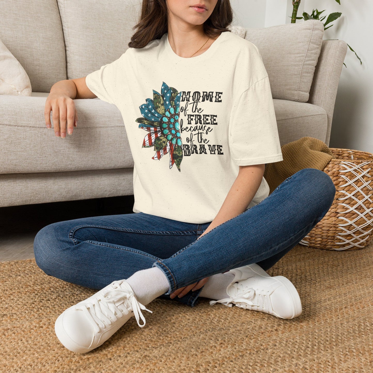 Americana "Home of the Free Because of the Brave" T-Shirt