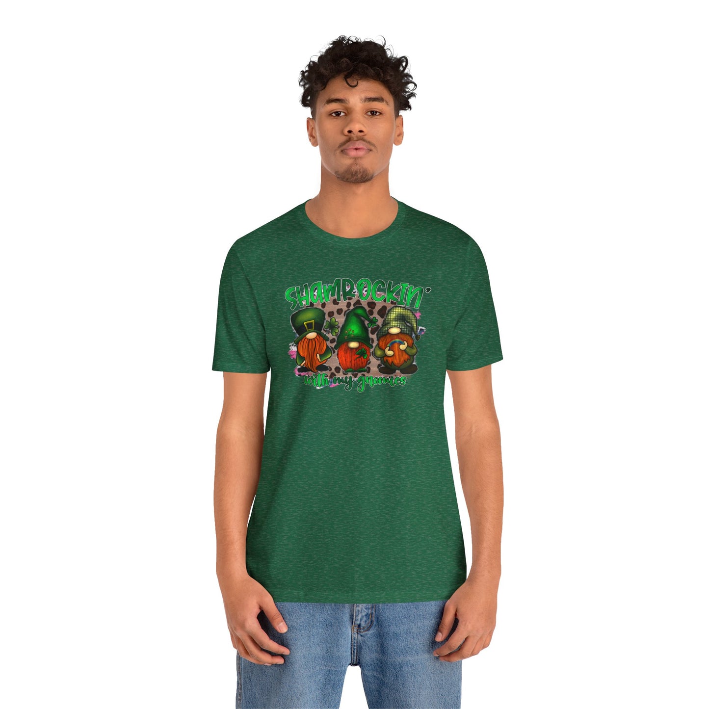 Shamrockin' With My Gnomies Unisex Jersey Short Sleeve Tee