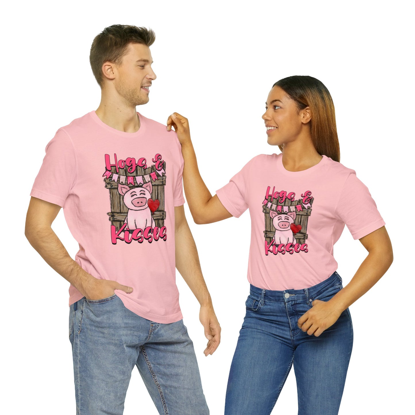 Hogs and Kisses Unisex Jersey Short Sleeve Tee