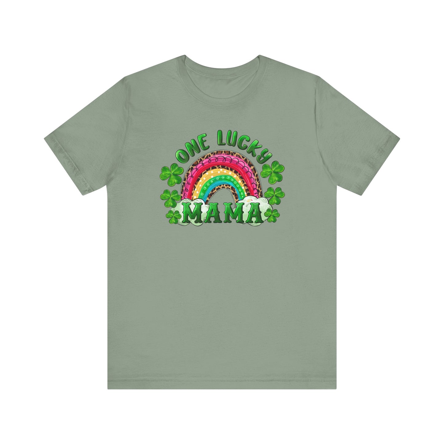 One Lucky Mama Unisex Jersey Short Sleeve Tee