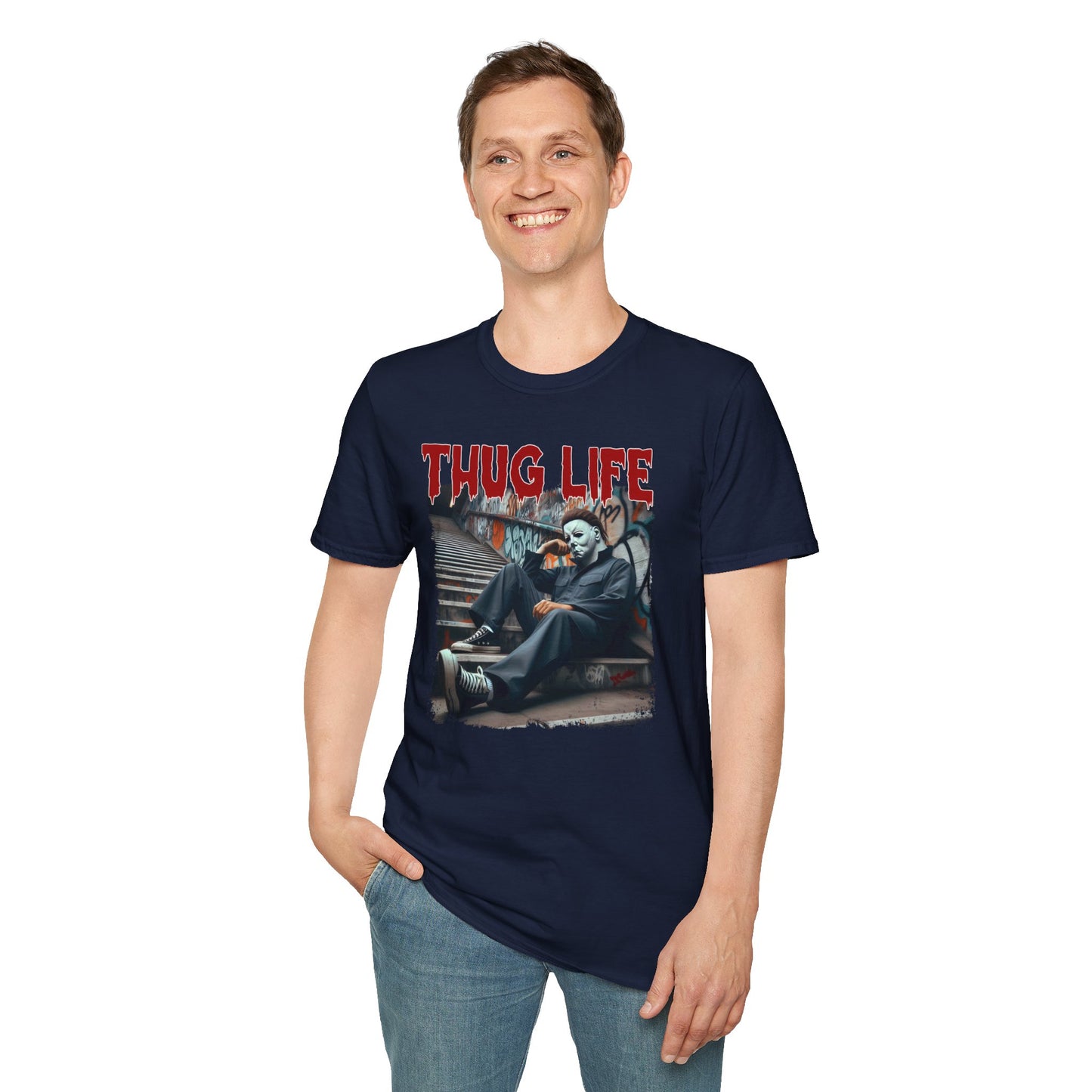 Horror Fan T-Shirt - Michael Myers Halloween Series Design