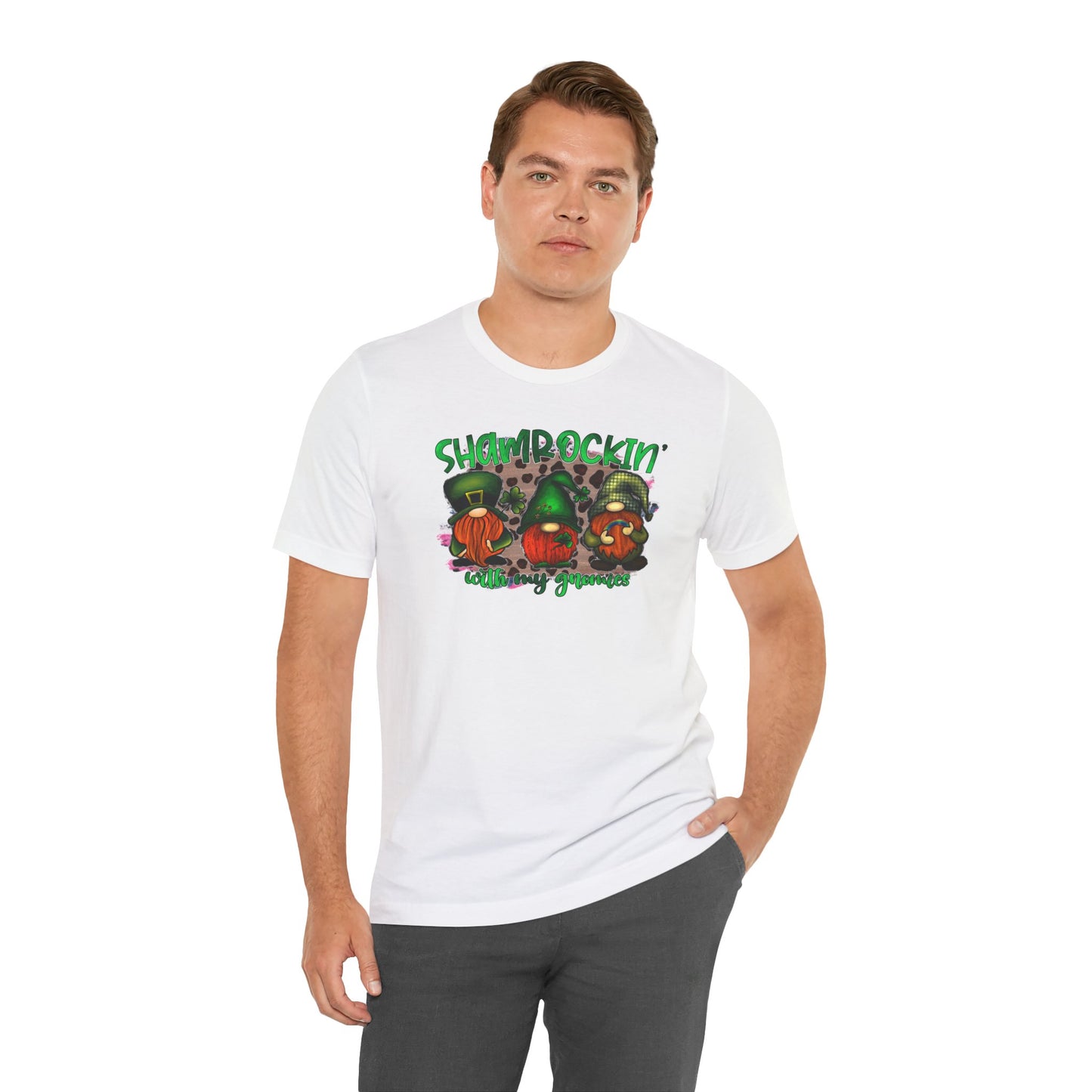 Shamrockin' With My Gnomies Unisex Jersey Short Sleeve Tee