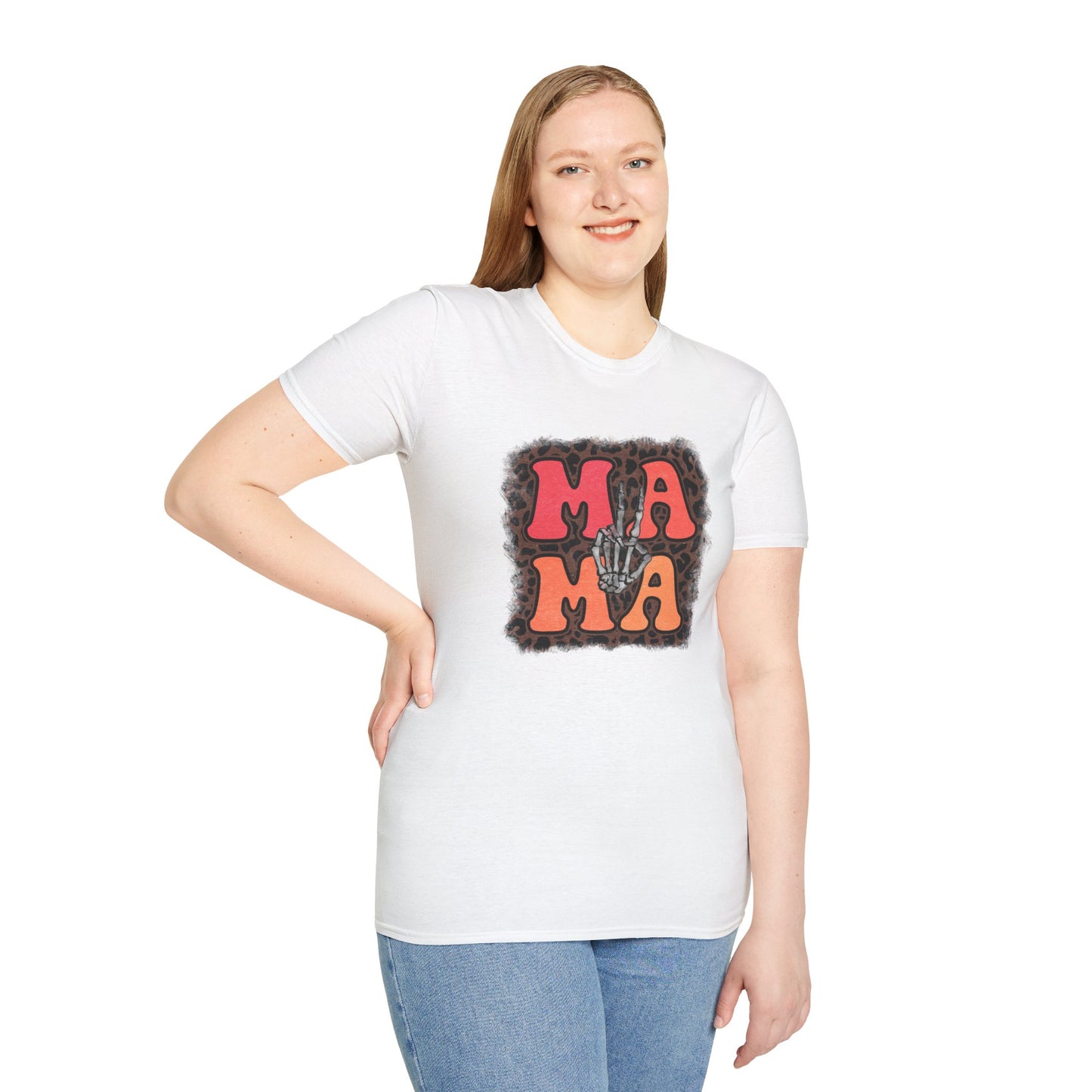 Mama Peace Skeleton Hand Unisex Jersey Short Sleeve Tee