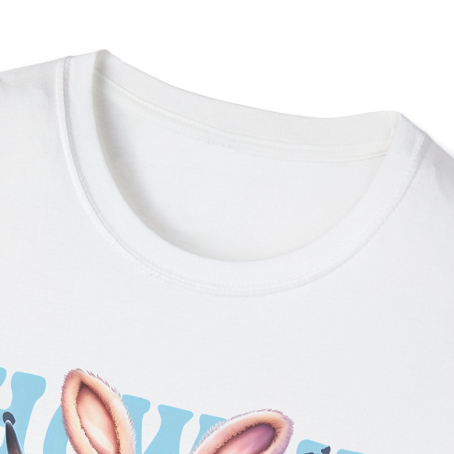 Howdy Easter Highland Cow Wearing Bunny Ears T-Shirt | Easter Eggs