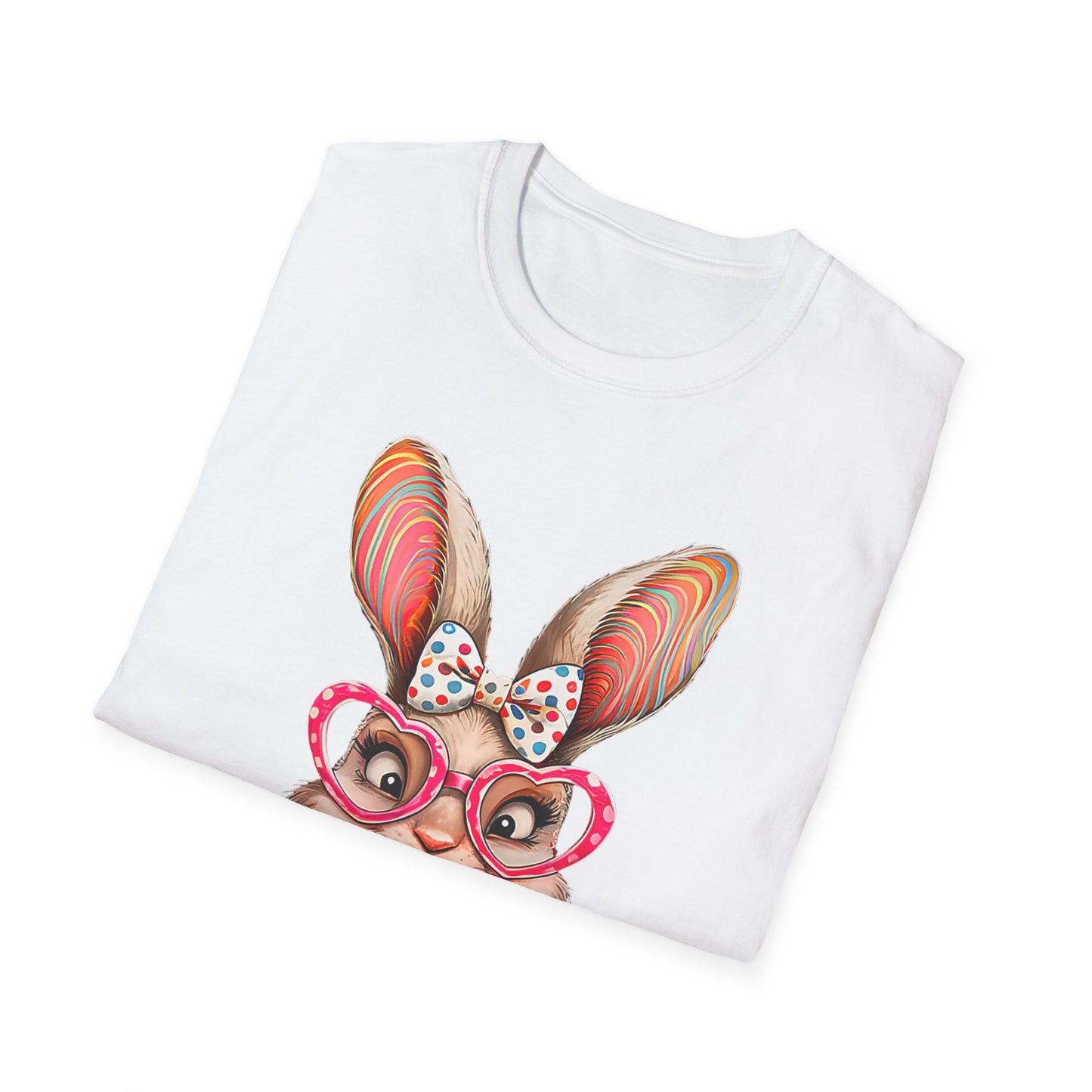 Playful Bunny Graphic T-Shirt, Cute Easter Gift, Animal Lover Shirt, Unisex Tees for Spring, Casual Everyday Wear, Easter Celebration