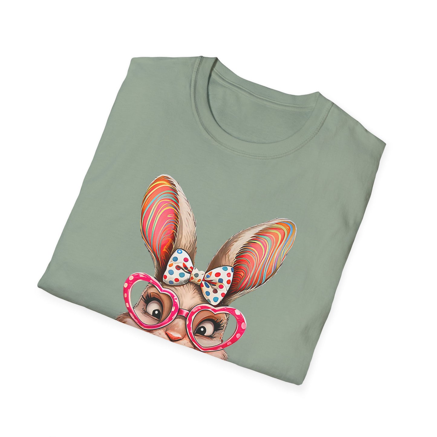 Playful Bunny Graphic T-Shirt, Cute Easter Gift, Animal Lover Shirt, Unisex Tees for Spring, Casual Everyday Wear, Easter Celebration