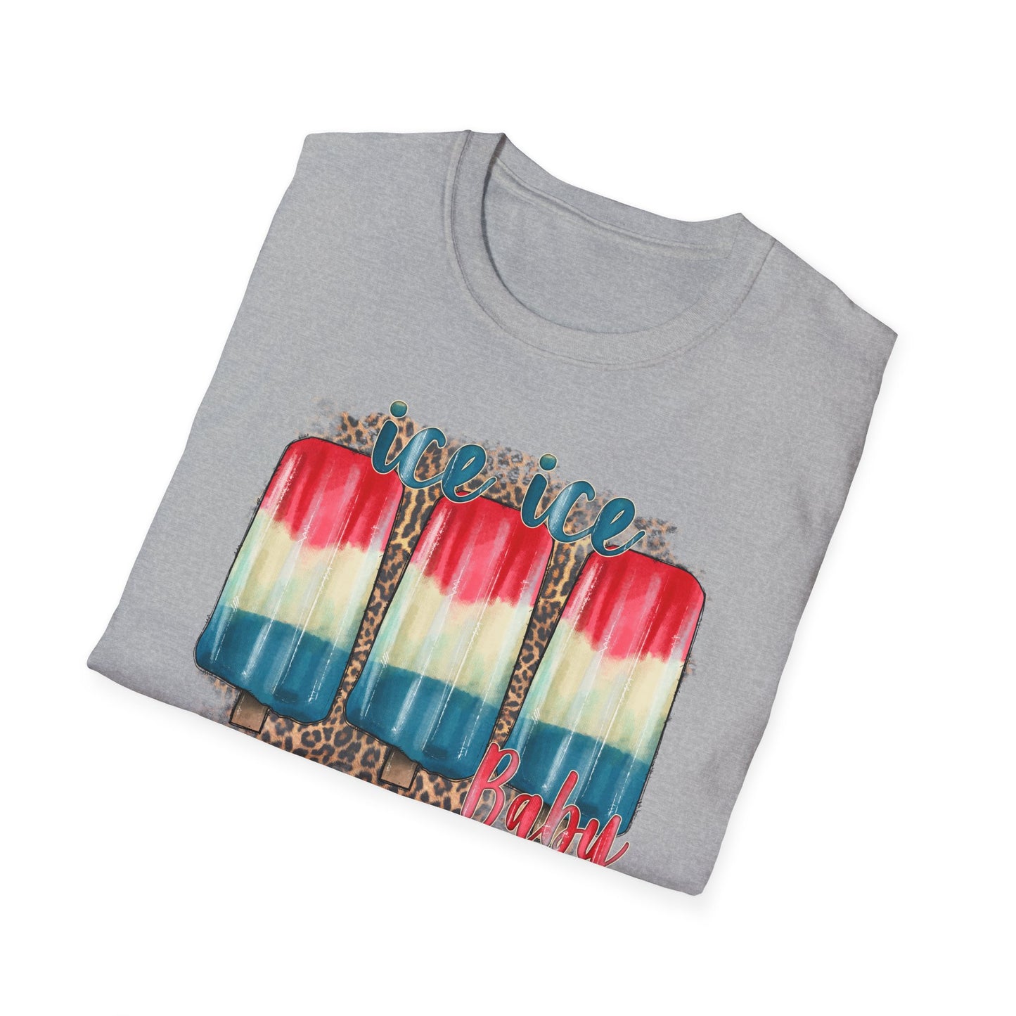 Ice Ice Baby Americana T-Shirt — Red, White & Blue Funny Song Tee