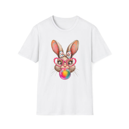 Playful Bunny Graphic T-Shirt, Cute Easter Gift, Animal Lover Shirt, Unisex Tees for Spring, Casual Everyday Wear, Easter Celebration