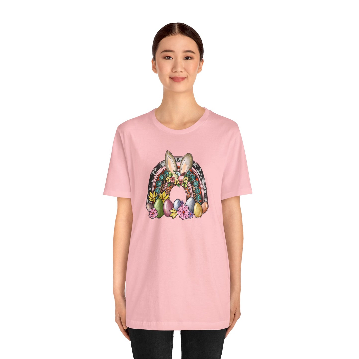 Easter Rainbow Unisex Jersey Short Sleeve Tee