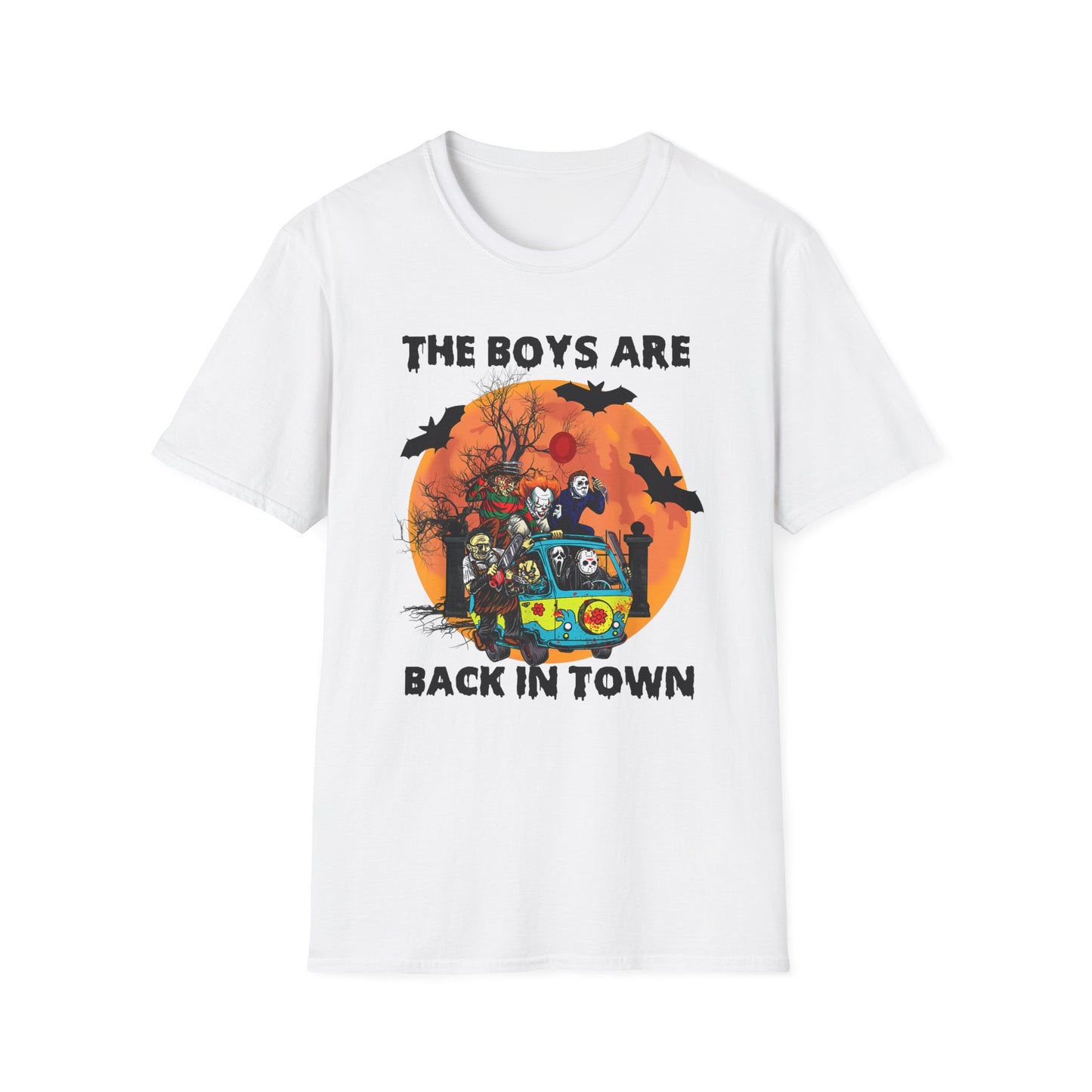 The Boys Are Back in Town, Scary Movie Men Unisex Softstyle T-Shirt