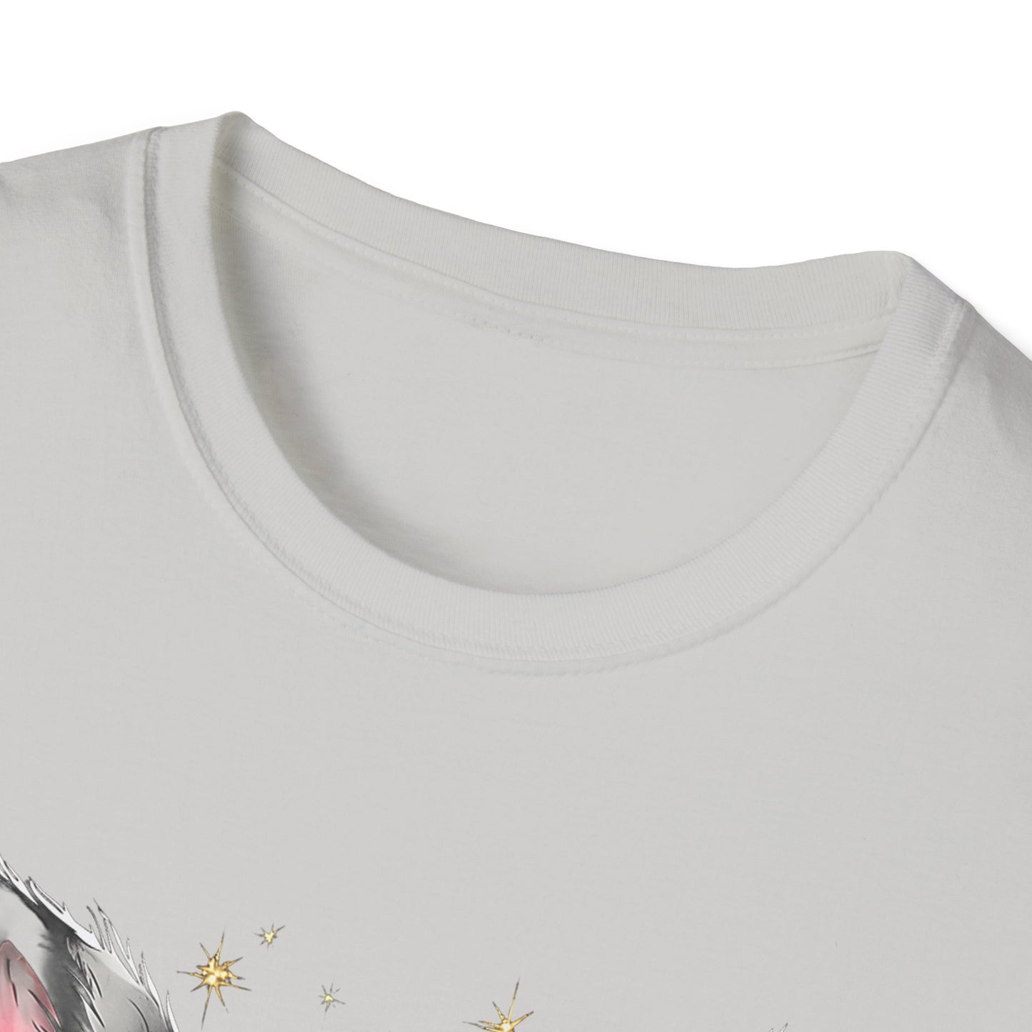 Cute Mouse with Bunny Ears Blowing Bubble Gum T-Shirt