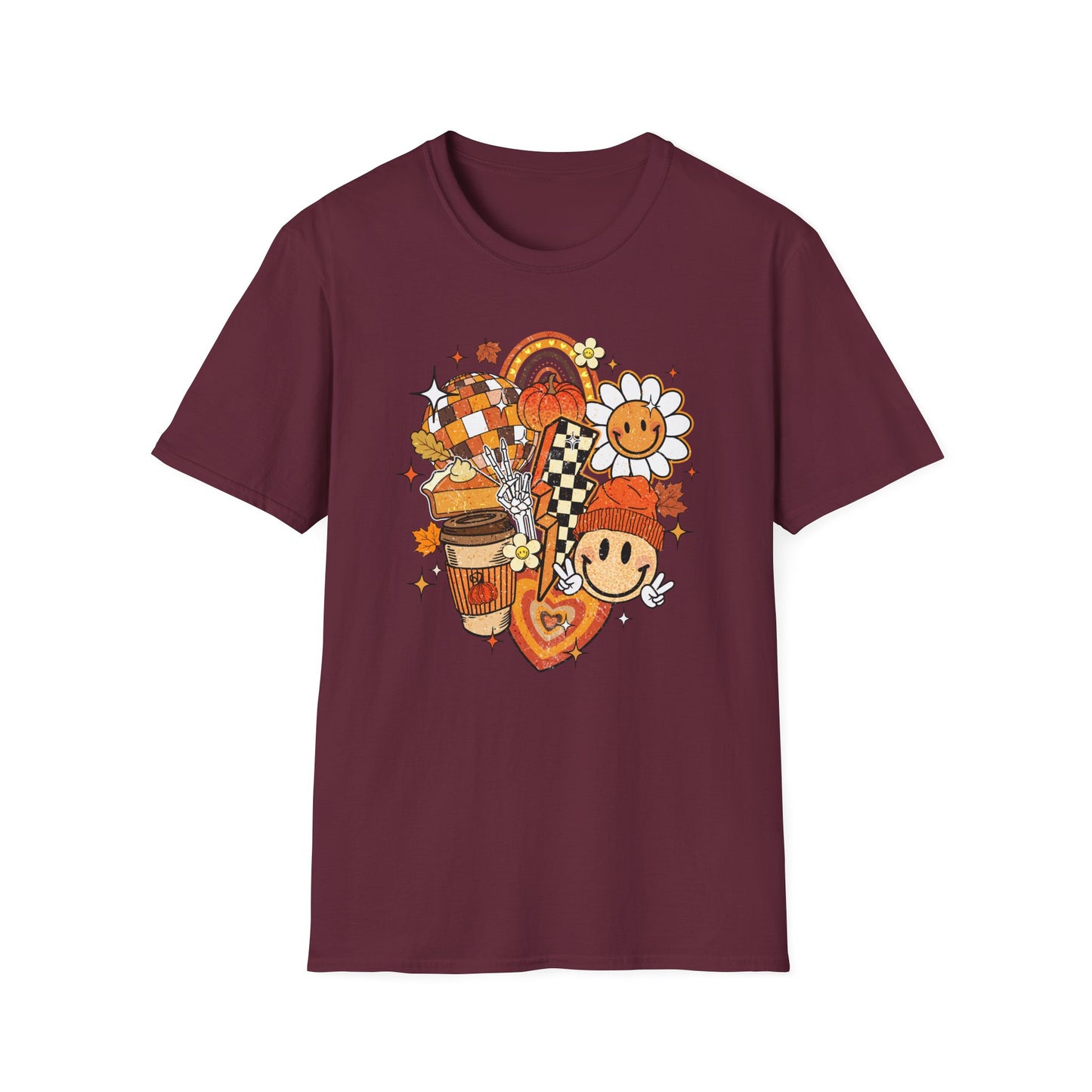 Retro Fall, Pumpkin Spice Unisex Jersey Short Sleeve Tee