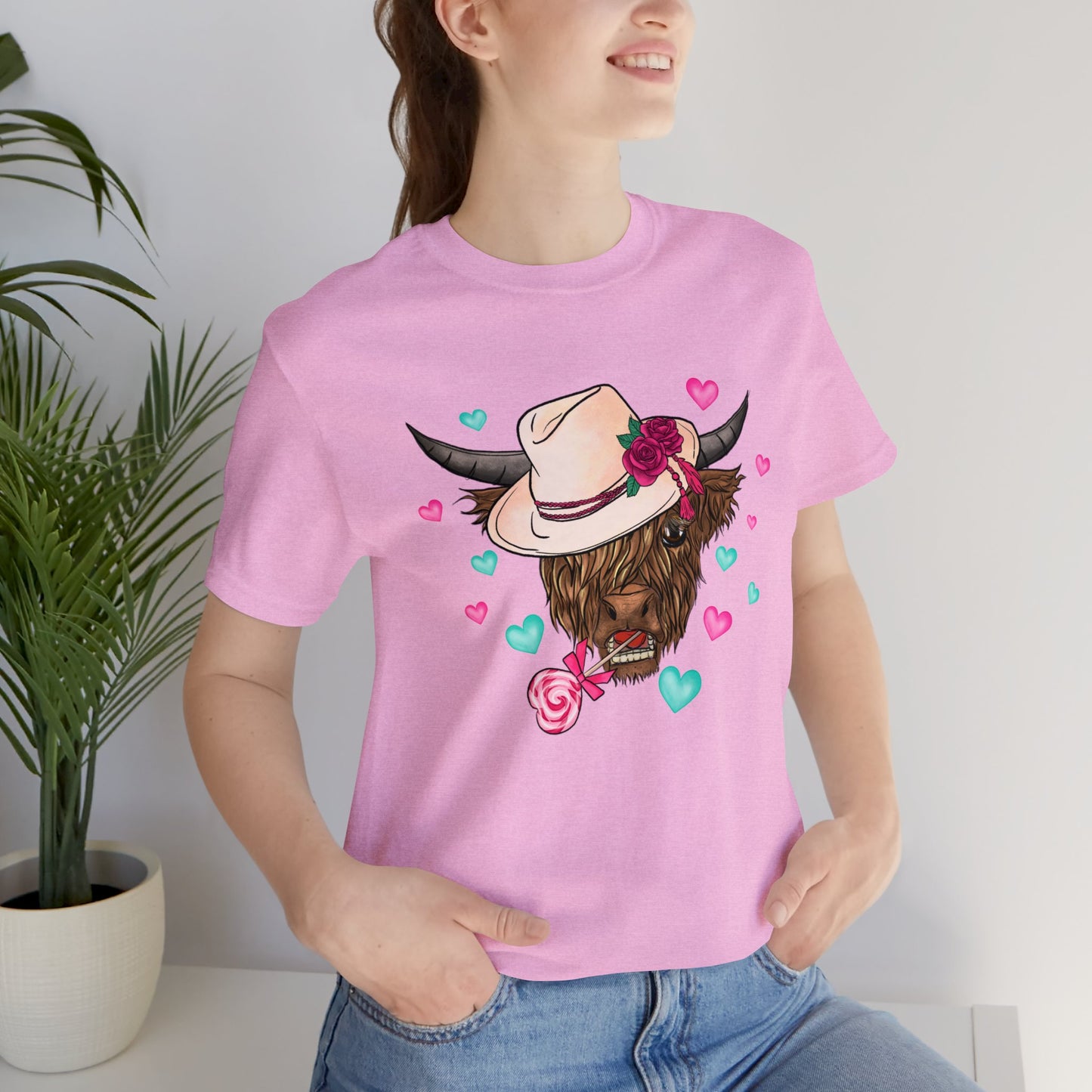 Lolli Pop Cow Unisex Jersey Short Sleeve Tee