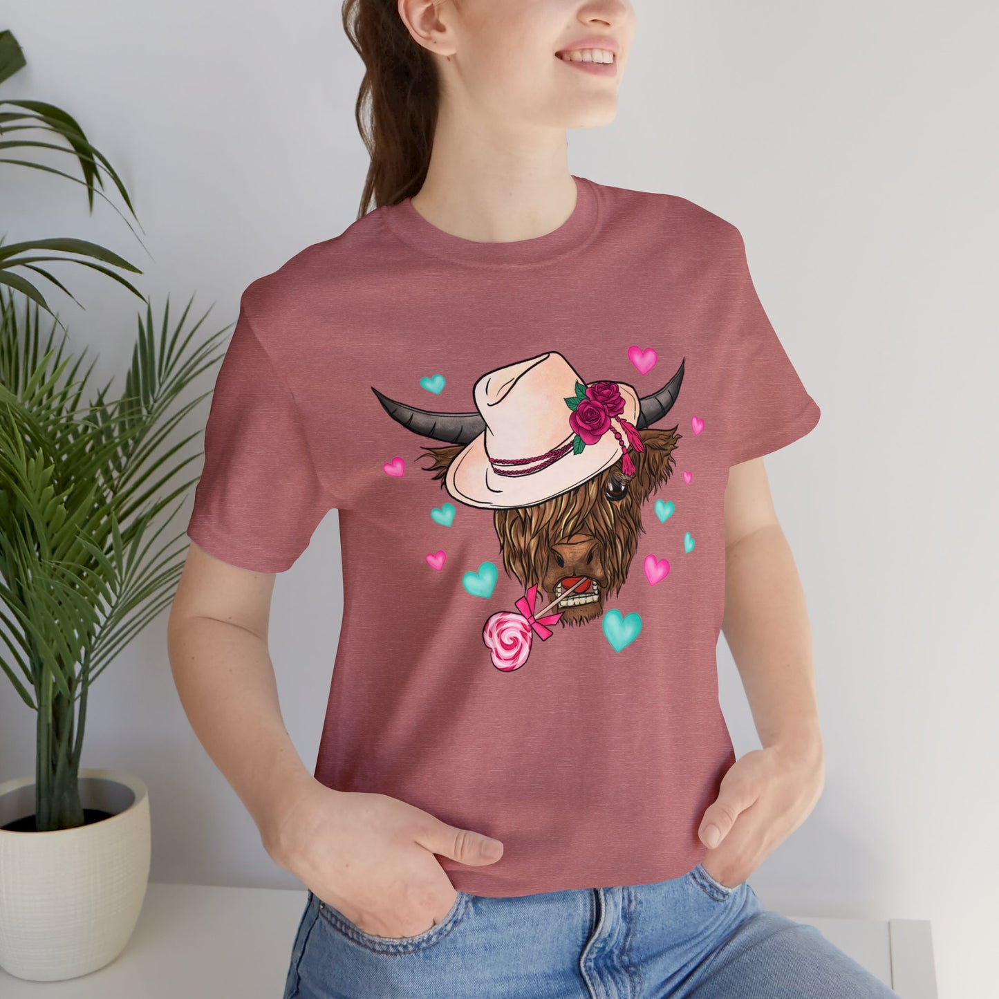 Lolli Pop Cow Unisex Jersey Short Sleeve Tee