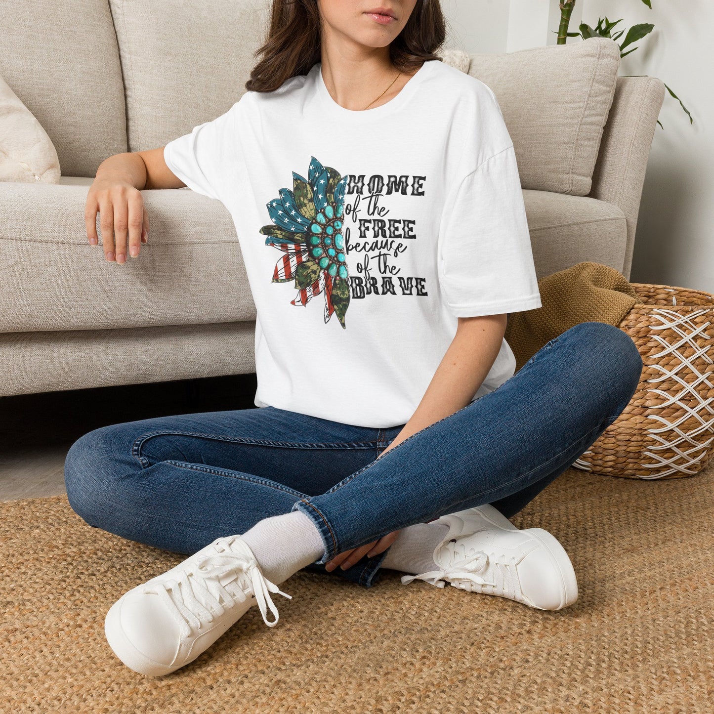 Americana "Home of the Free Because of the Brave" T-Shirt