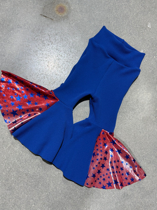 Blue Stars Bell Bottoms