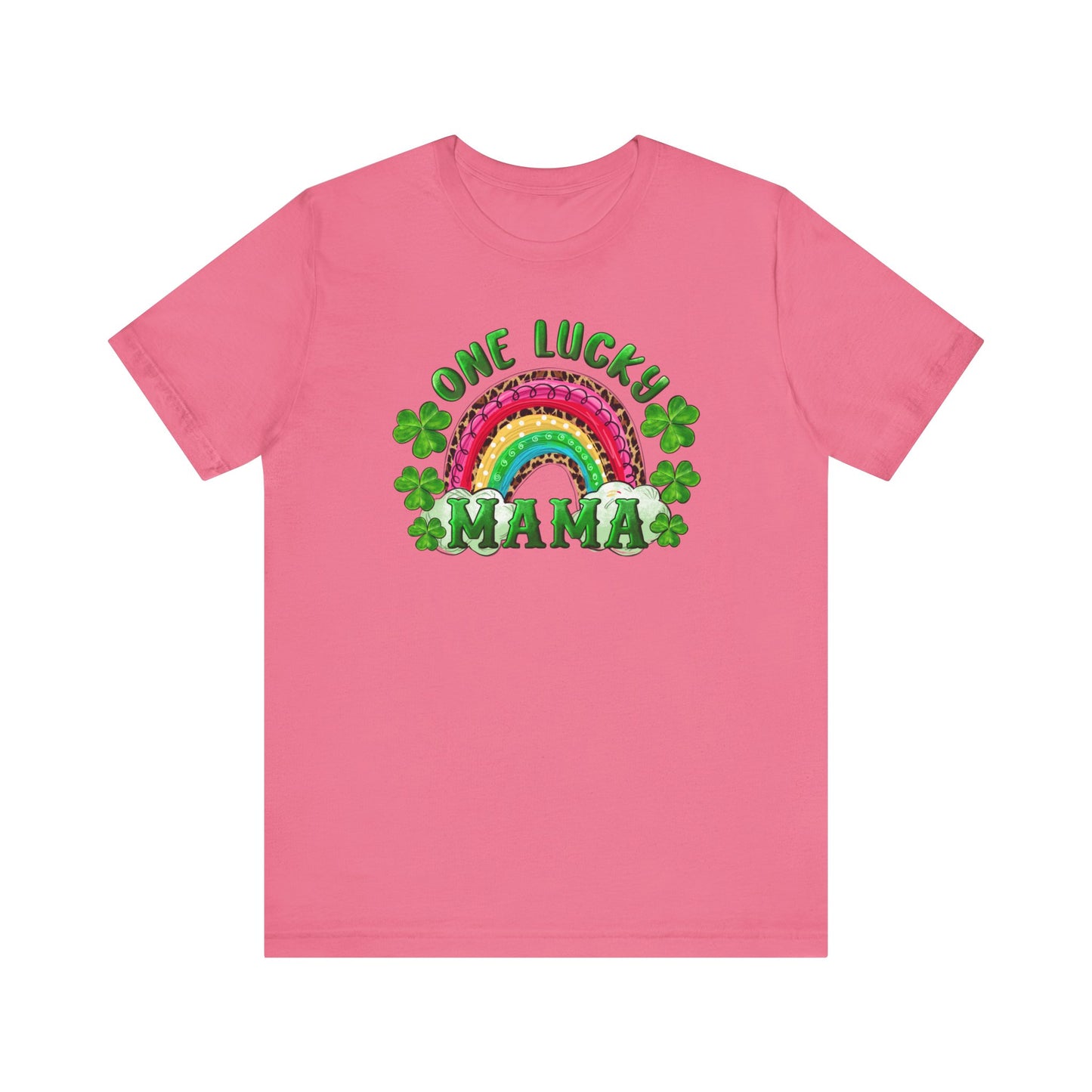 One Lucky Mama Unisex Jersey Short Sleeve Tee