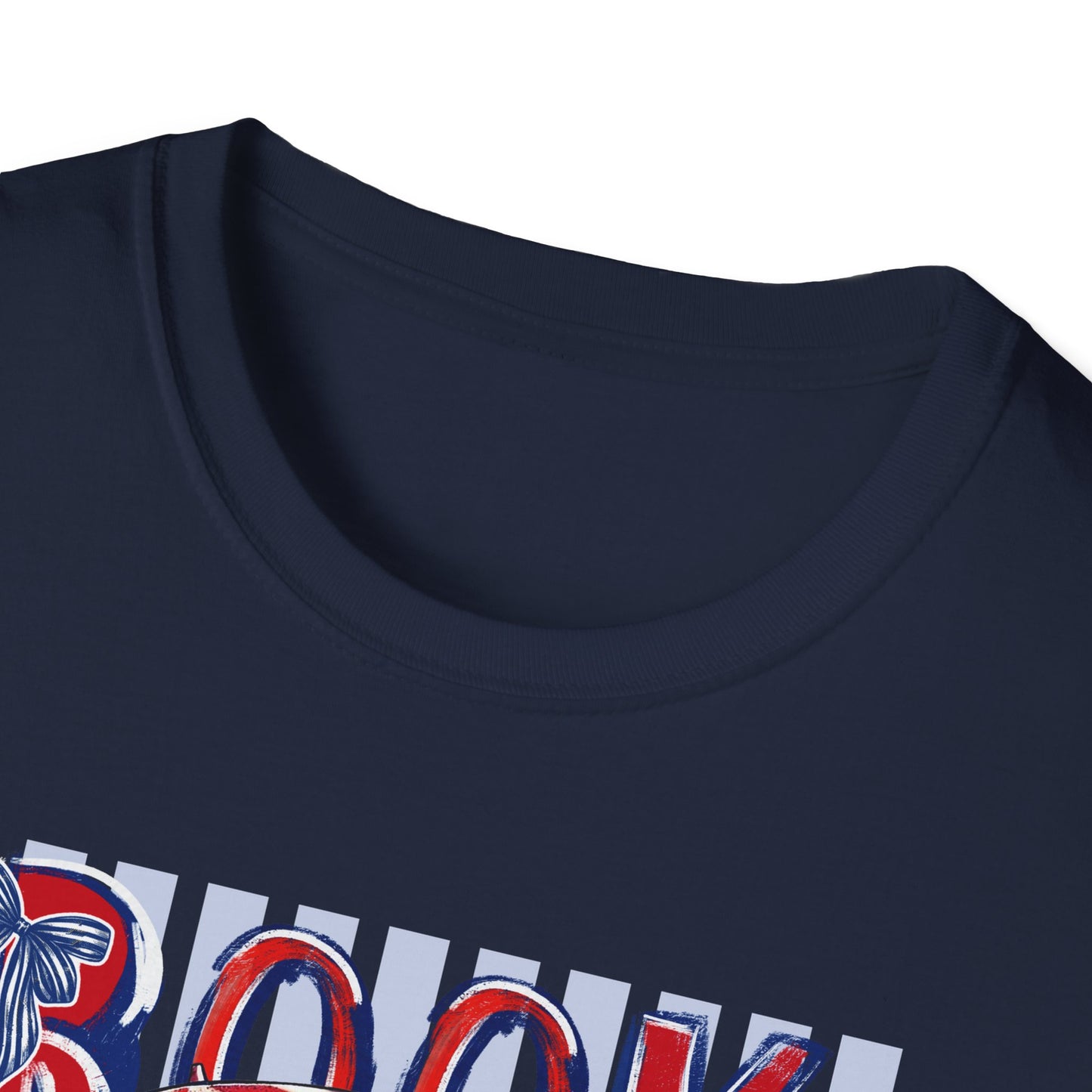Vintage Americana Book Lover T-Shirt — 'Book Summer' Red, White & Blue Pinup