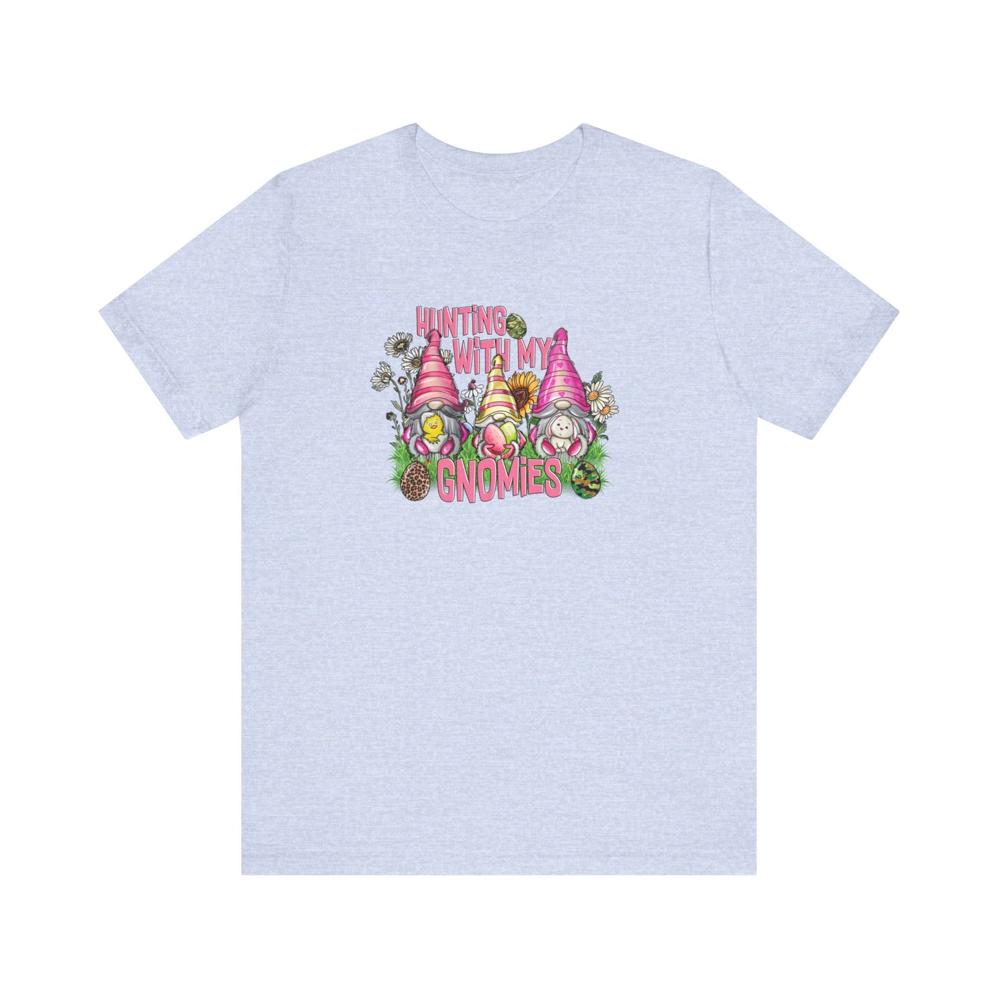 Hunting With My Gnomies Unisex Jersey Short Sleeve Tee