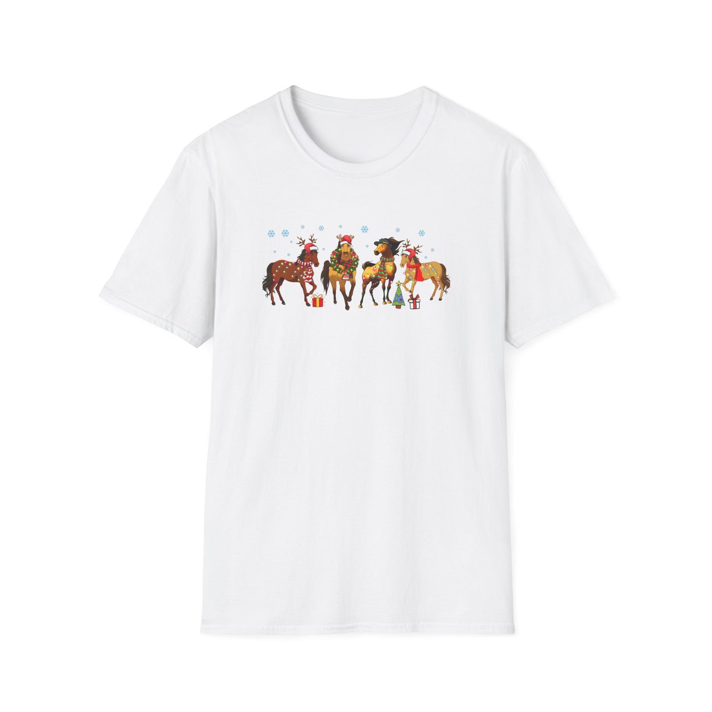 Merry Horsemas Unisex Heavy Cotton Tee, Horse Christmas Shirt, Horse Lover Shirt, Western Chrismas, Cowboy Christmas Farm Animal Christmas