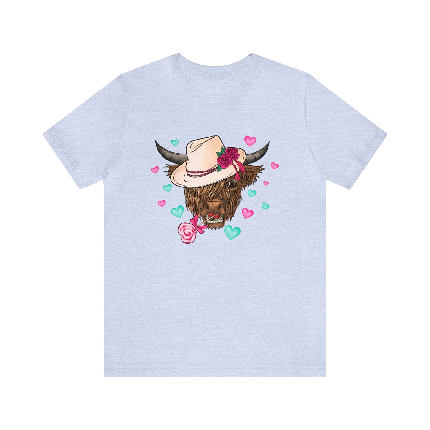 Lolli Pop Cow Unisex Jersey Short Sleeve Tee