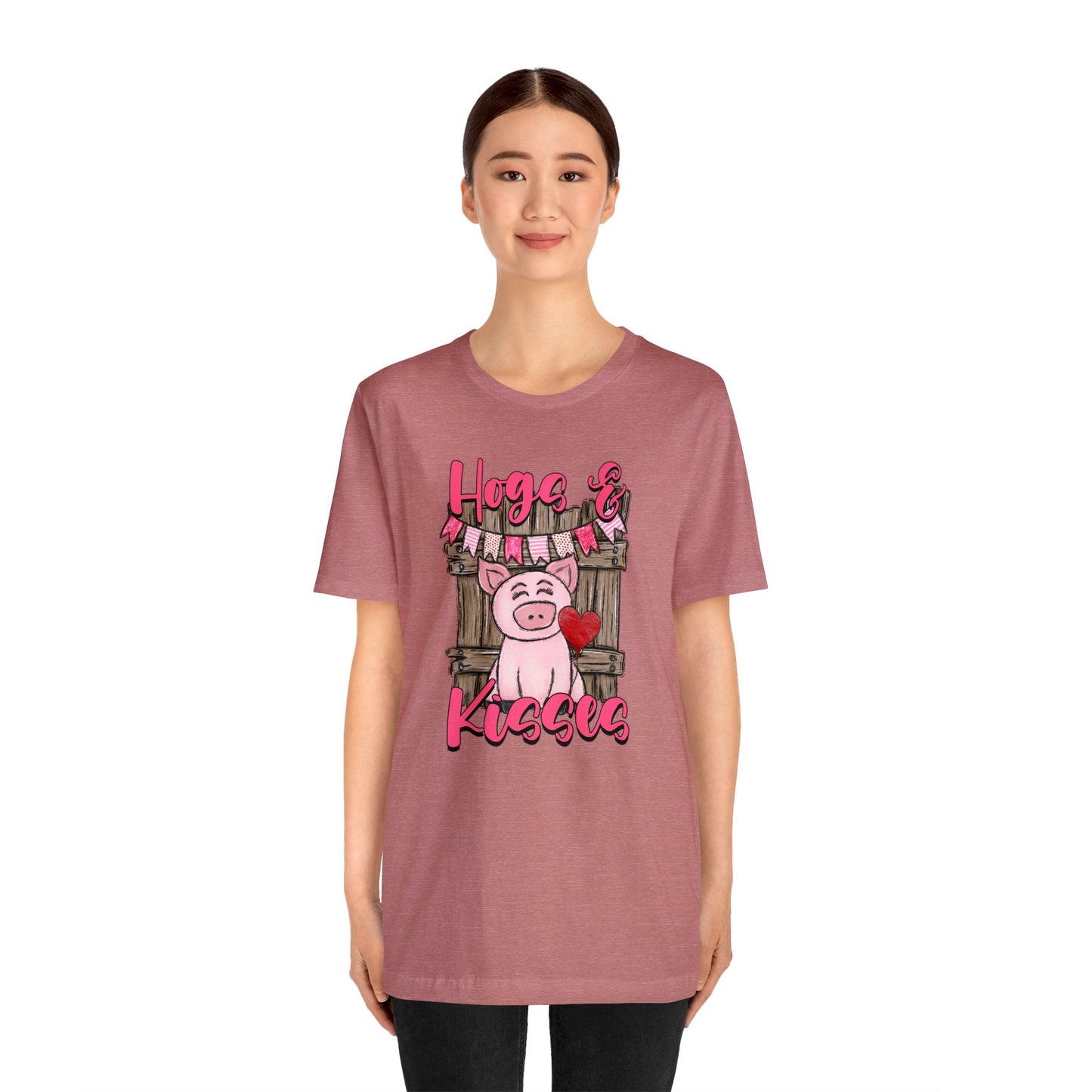 Hogs and Kisses Unisex Jersey Short Sleeve Tee