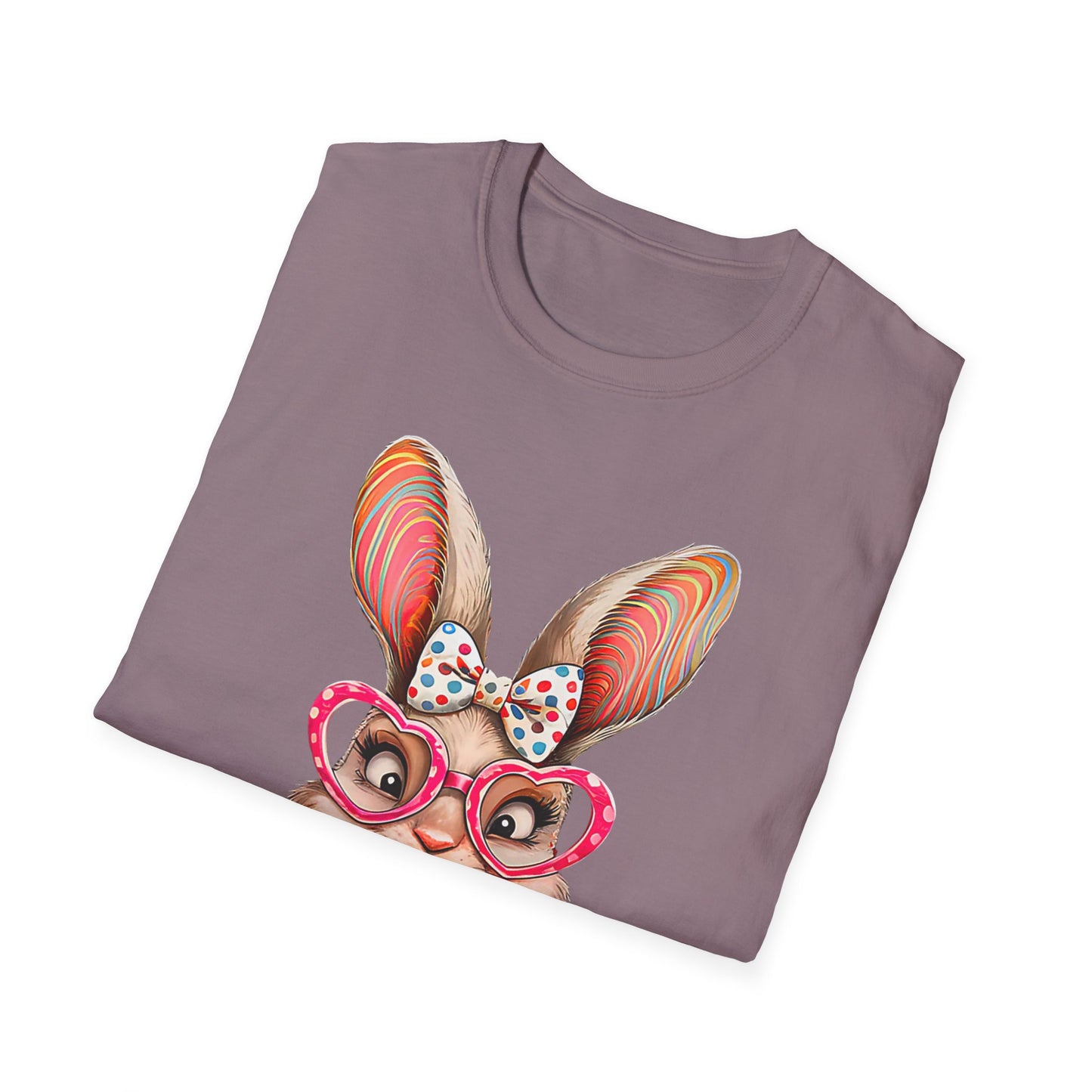 Playful Bunny Graphic T-Shirt, Cute Easter Gift, Animal Lover Shirt, Unisex Tees for Spring, Casual Everyday Wear, Easter Celebration