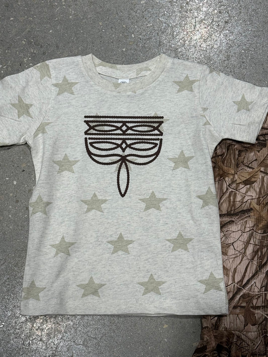 Toddler Western Boot Stitch Star Tee