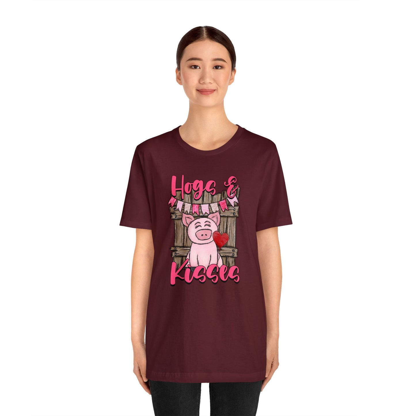 Hogs and Kisses Unisex Jersey Short Sleeve Tee