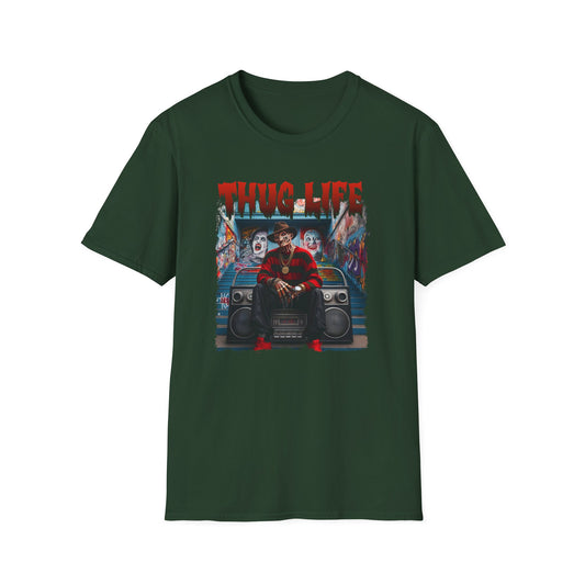 Graphic Tee Thug Life Freddy Kruger Nightmare On Elm Street T-Shirt