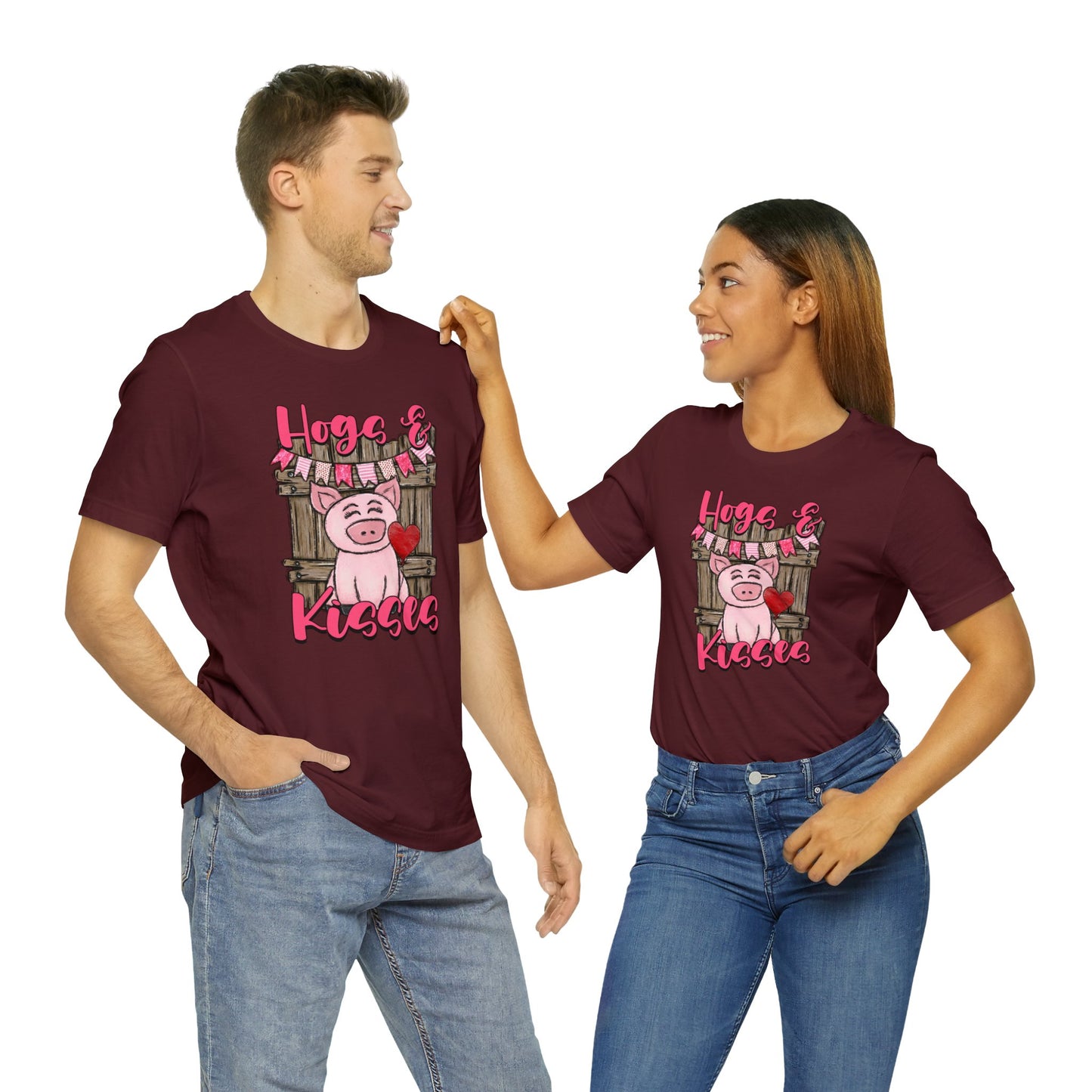 Hogs and Kisses Unisex Jersey Short Sleeve Tee