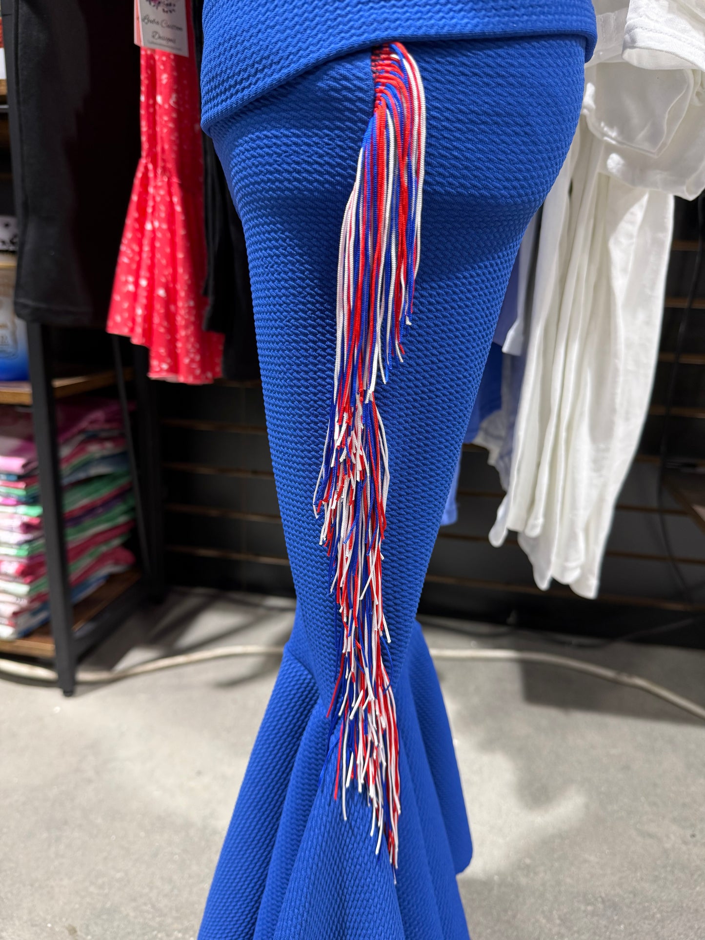 Red, White and Blue Fringe Bell Bottoms