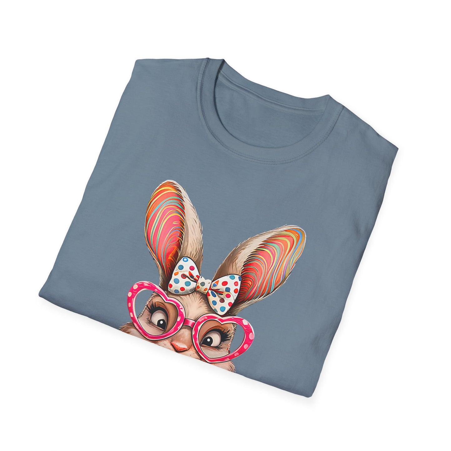 Playful Bunny Graphic T-Shirt, Cute Easter Gift, Animal Lover Shirt, Unisex Tees for Spring, Casual Everyday Wear, Easter Celebration