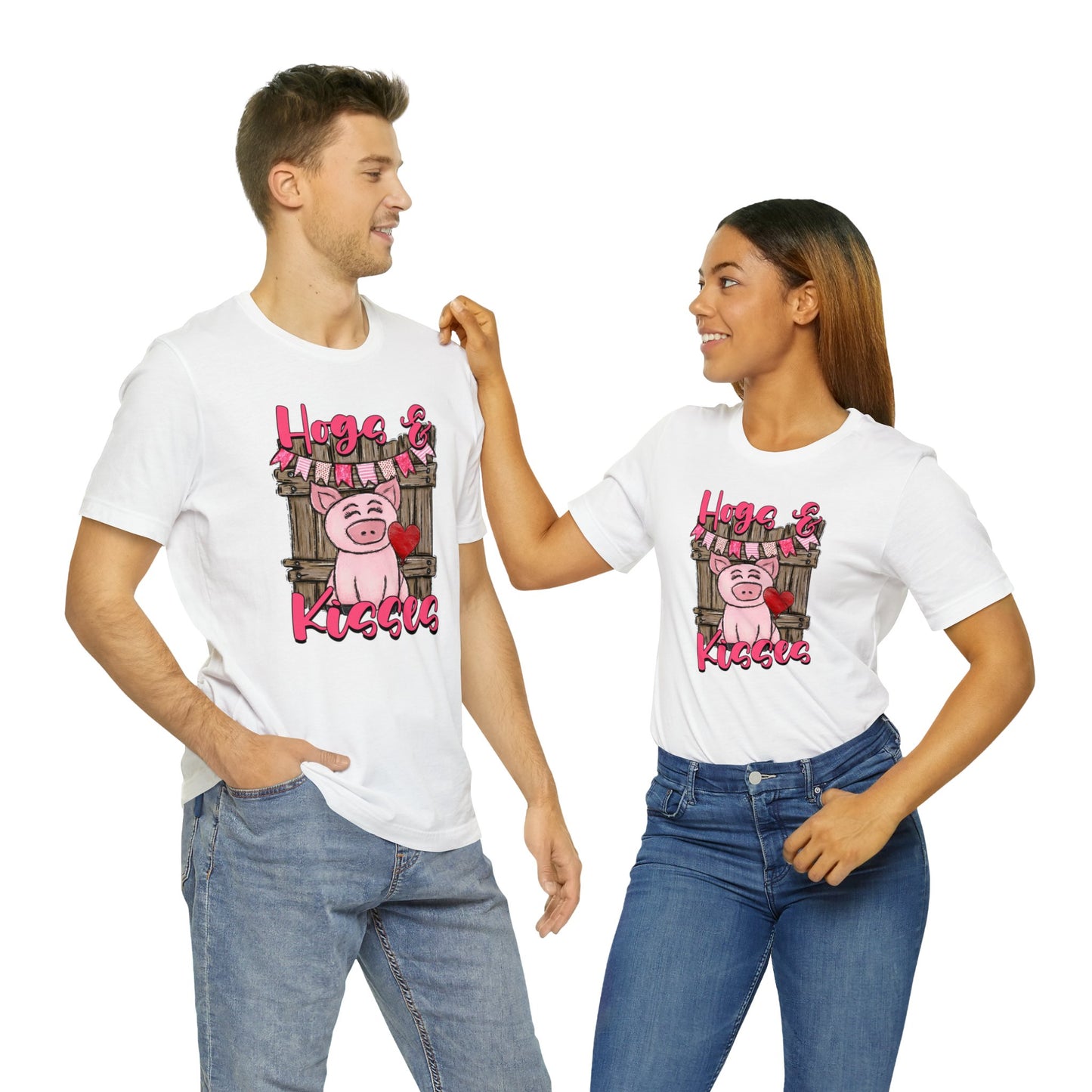 Hogs and Kisses Unisex Jersey Short Sleeve Tee