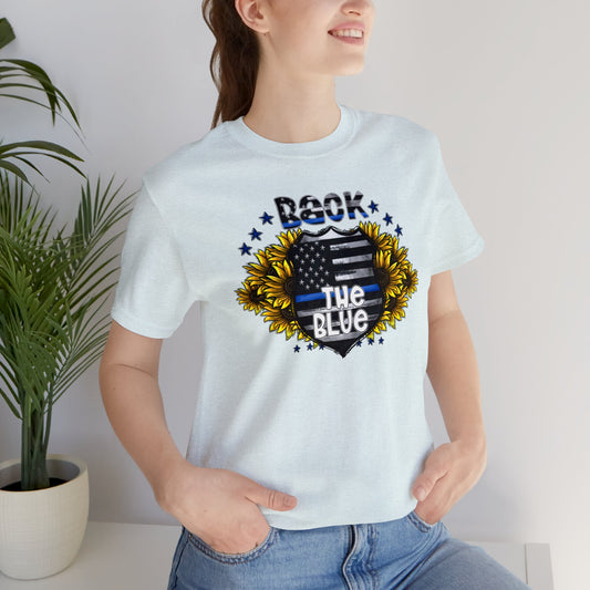 Sunflower Back the Blue Unisex Jersey Short Sleeve Tee