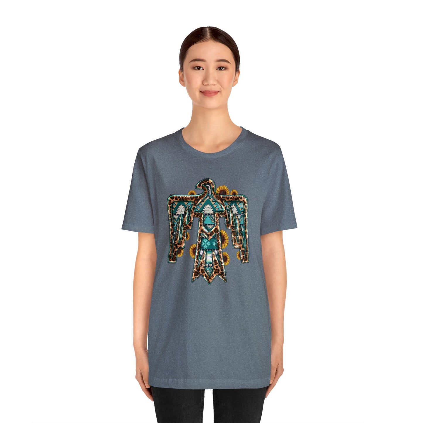 Sunflower Aztec Eagle Unisex Jersey Short Sleeve Tee