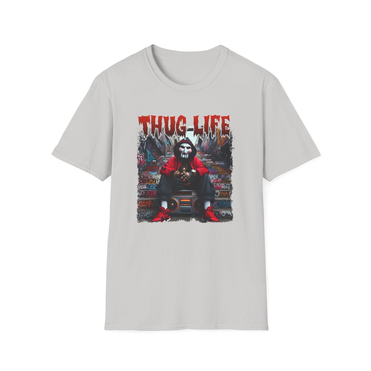 Thug Life T-Shirt with Jigsaw Let's Play a Game Design