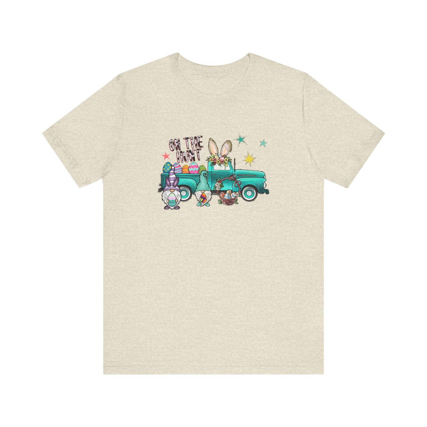 On the Hunt Easter Vintage Truck Unisex Jersey Short Sleeve Tee